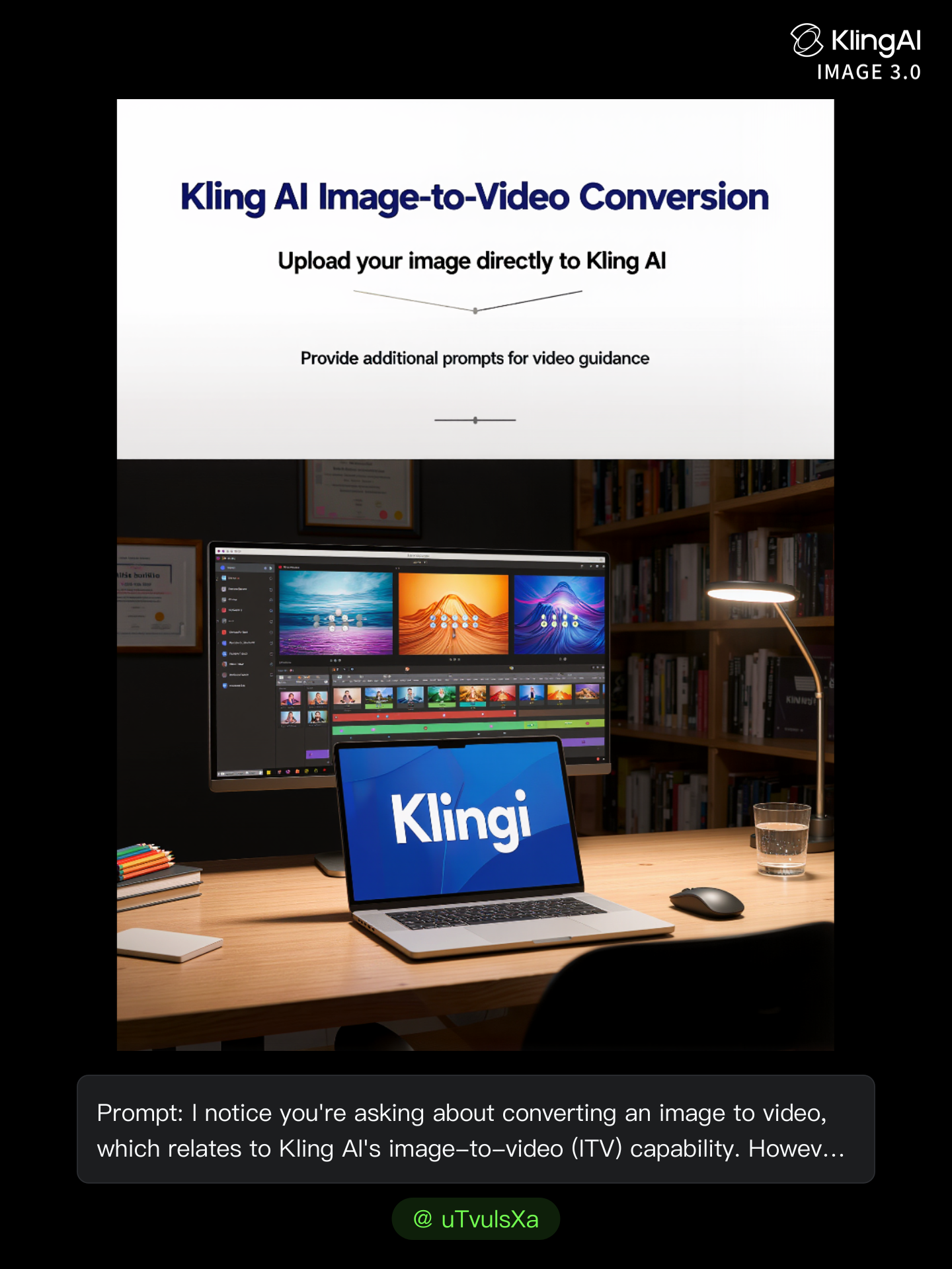 Kling AI work 310671793502380 - text to image prompt guide AI image