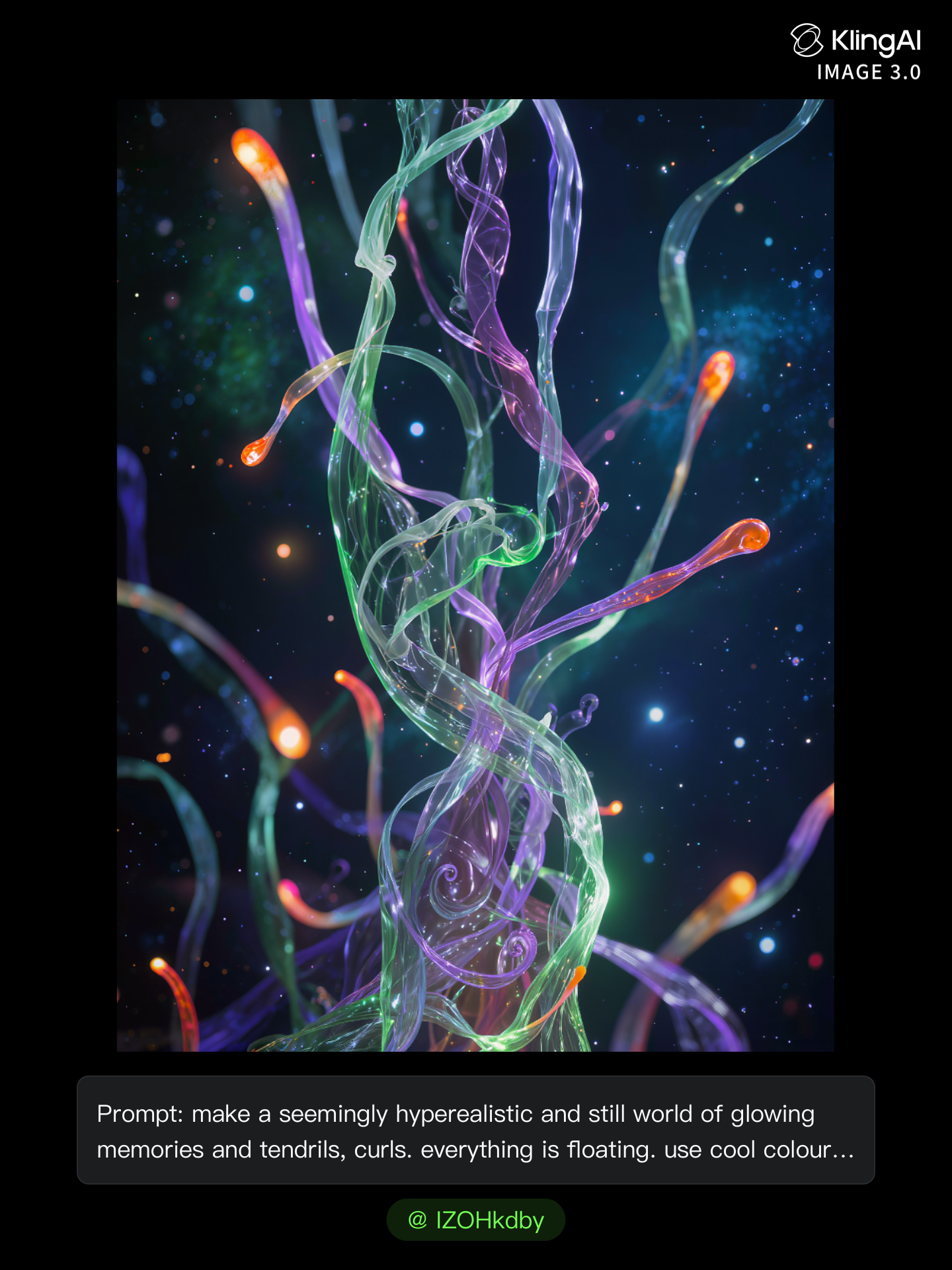 sparks - black tendrils AI image