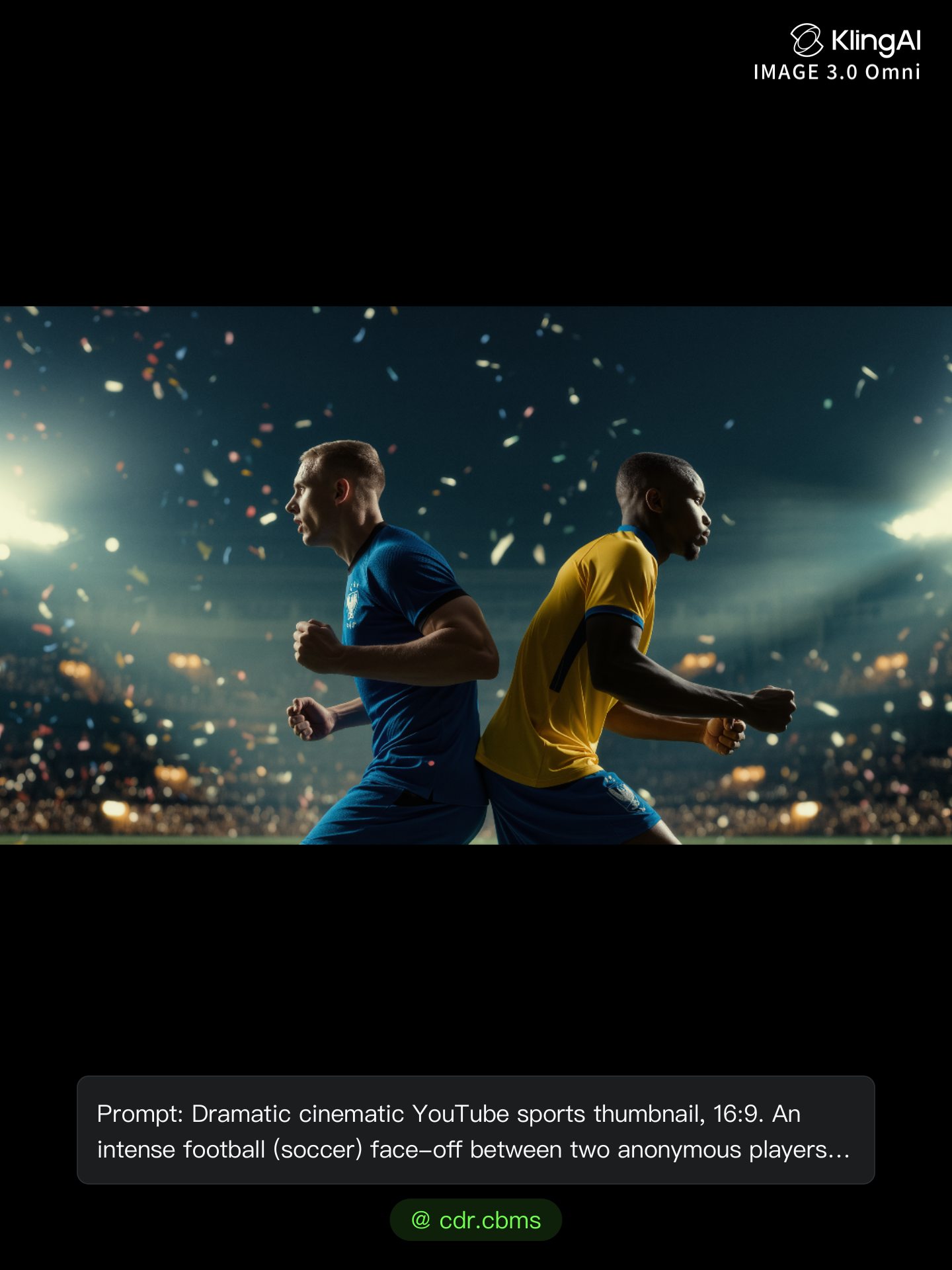 Kling AI work 314672371504238 - soccer youtube thumbnail AI image