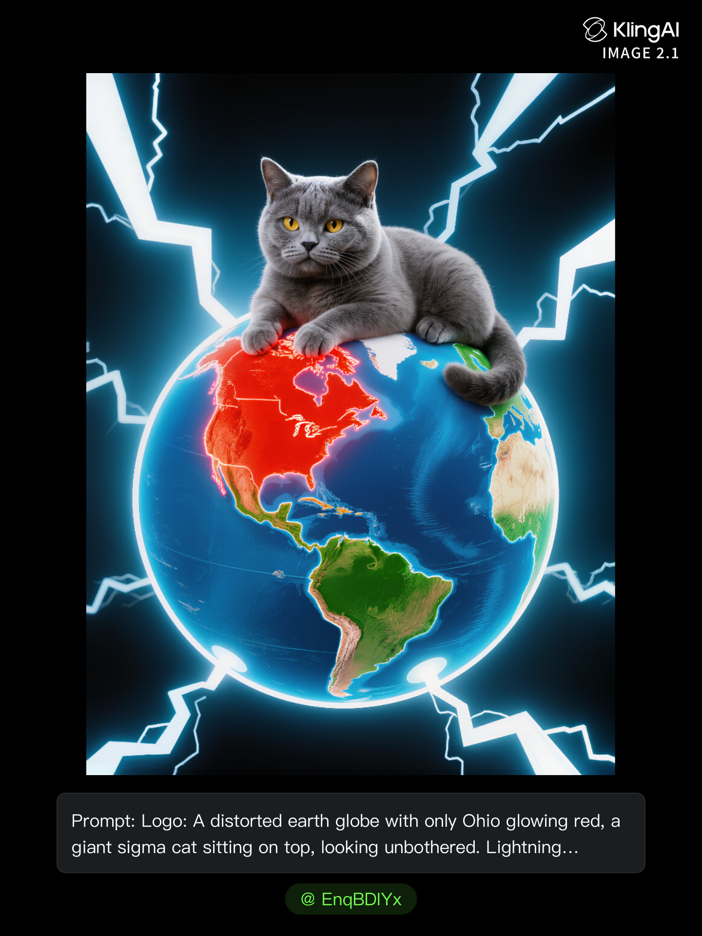 Kling AI work 307310783614647 - earth globe image AI image