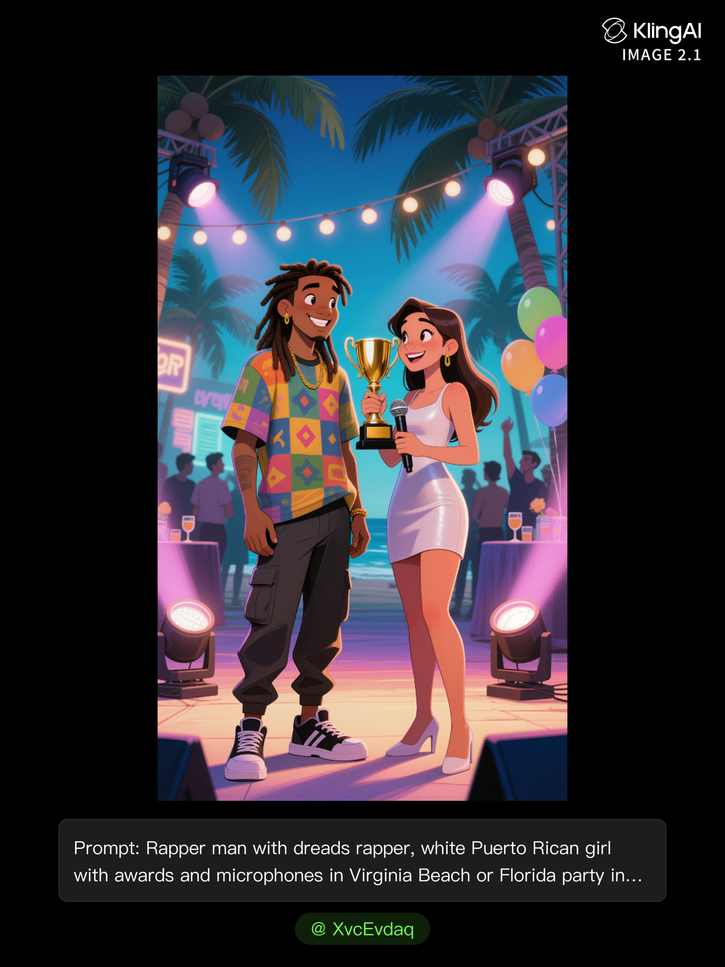 Kling AI work 300735959503455 - random rapper generator AI image