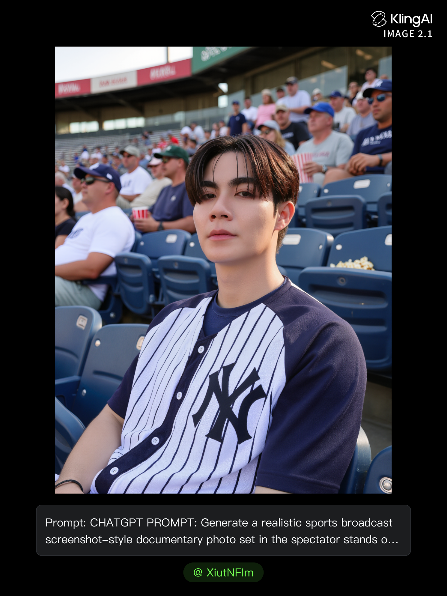 Kling AI work 310911073611700 - baseball ai prompt AI image
