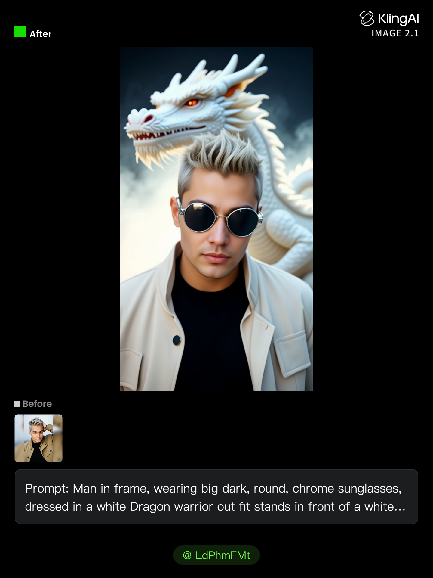 Kling AI work 317800552502651 - sunglasses template AI image