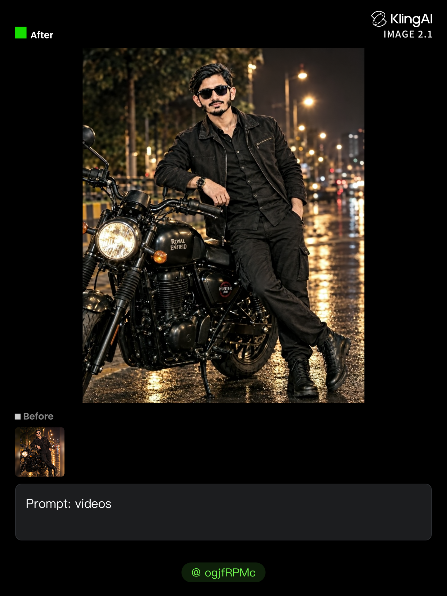 Kling AI work 321372707506997 - unblur videos AI image