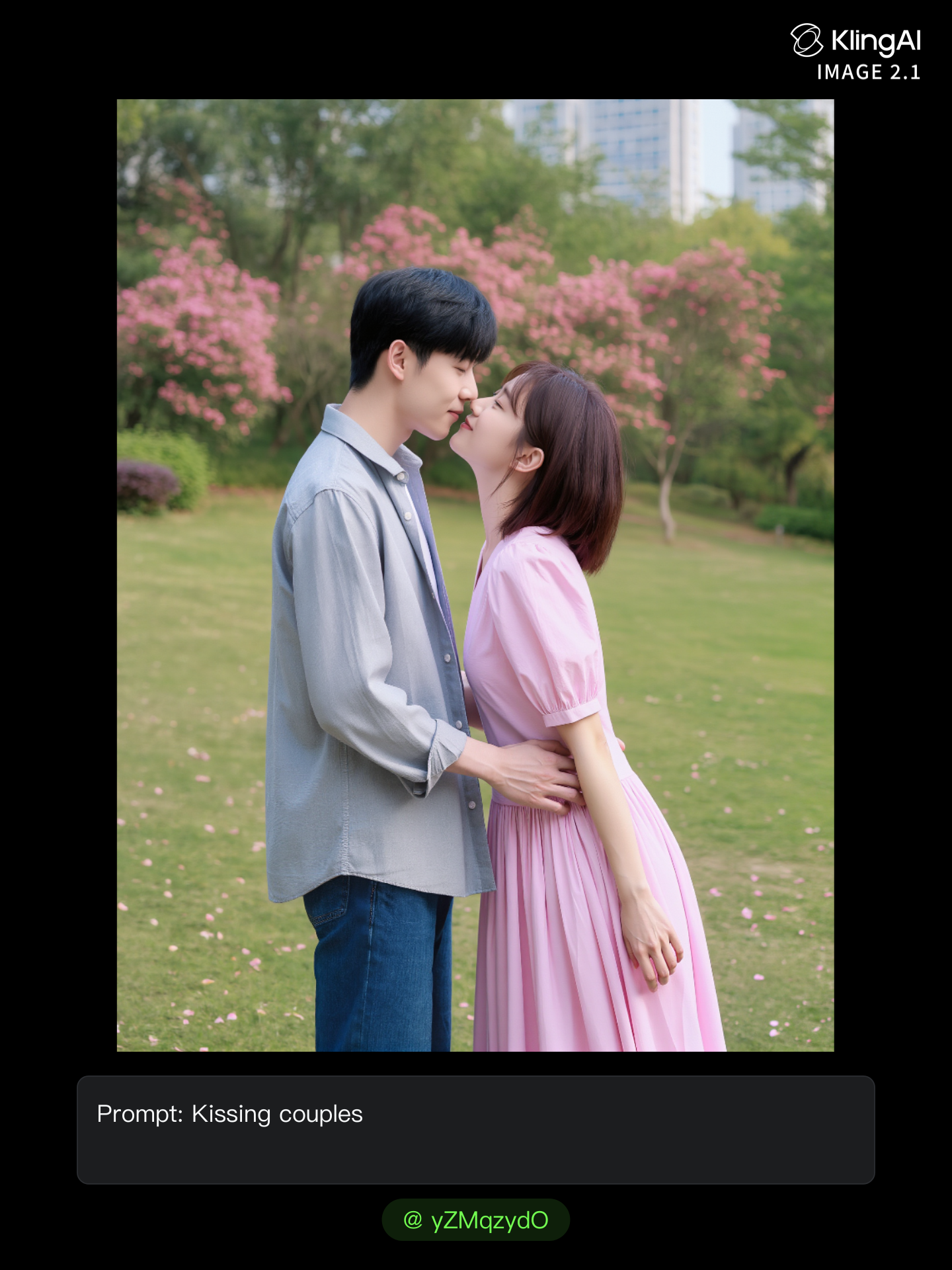 Kling AI work 311191585667774 - kissing klingal AI image