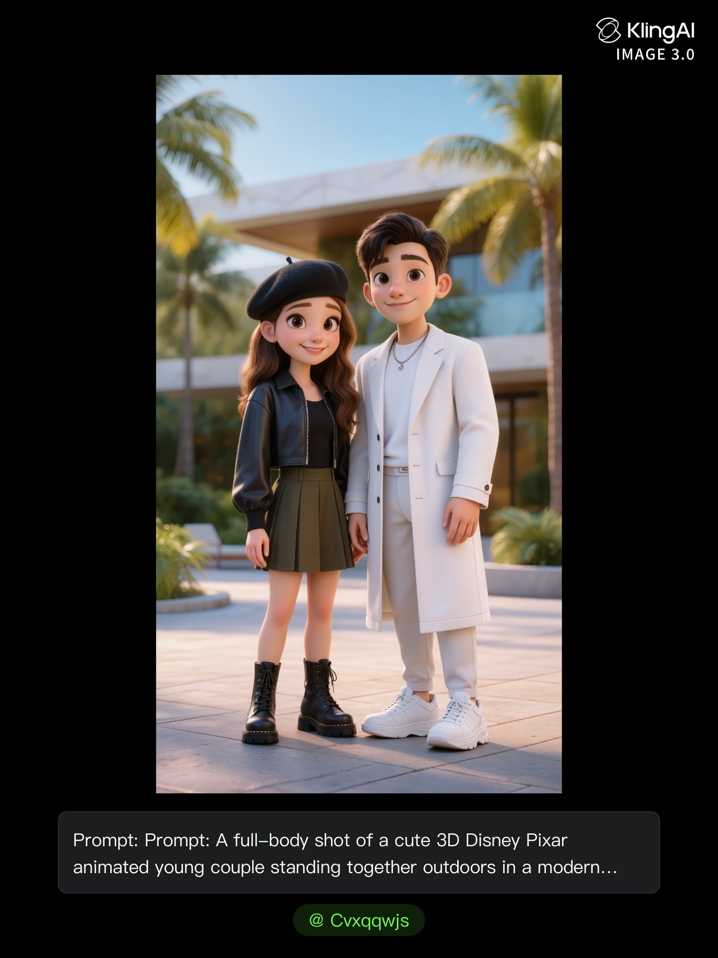 3D Pixar Animated Couple - hentia animated AI image