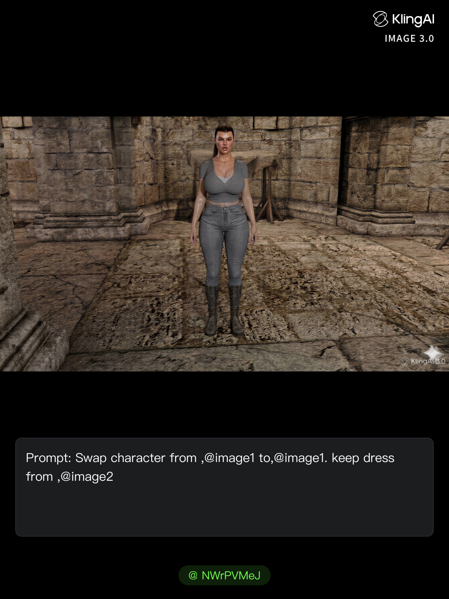 Kling AI work 309267952665760 - ai clothing swap AI image