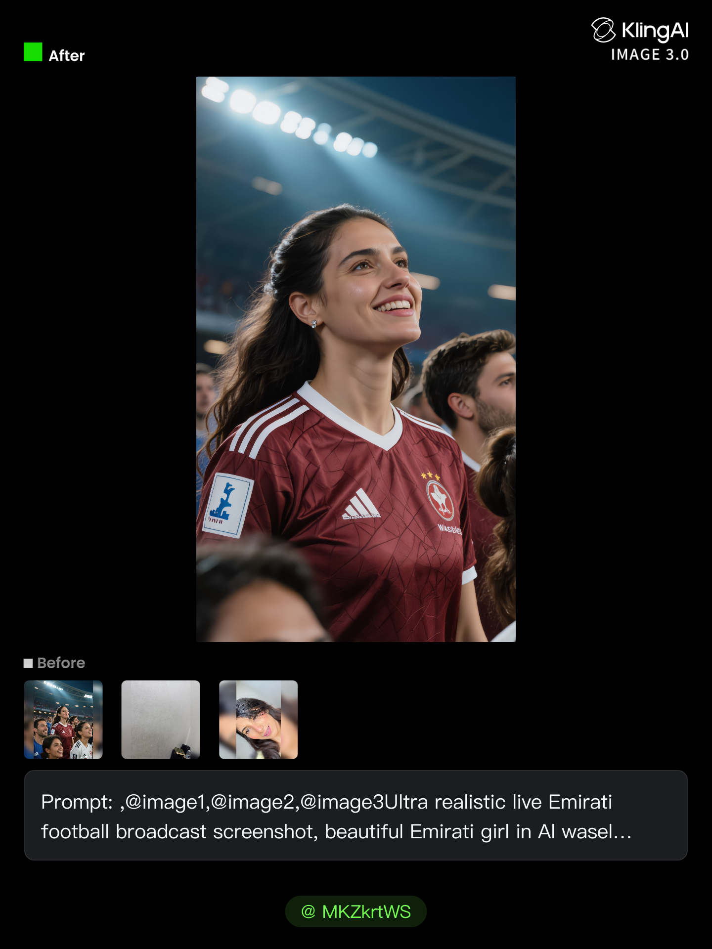 Kling AI work 310497157528721 - night stadium AI image