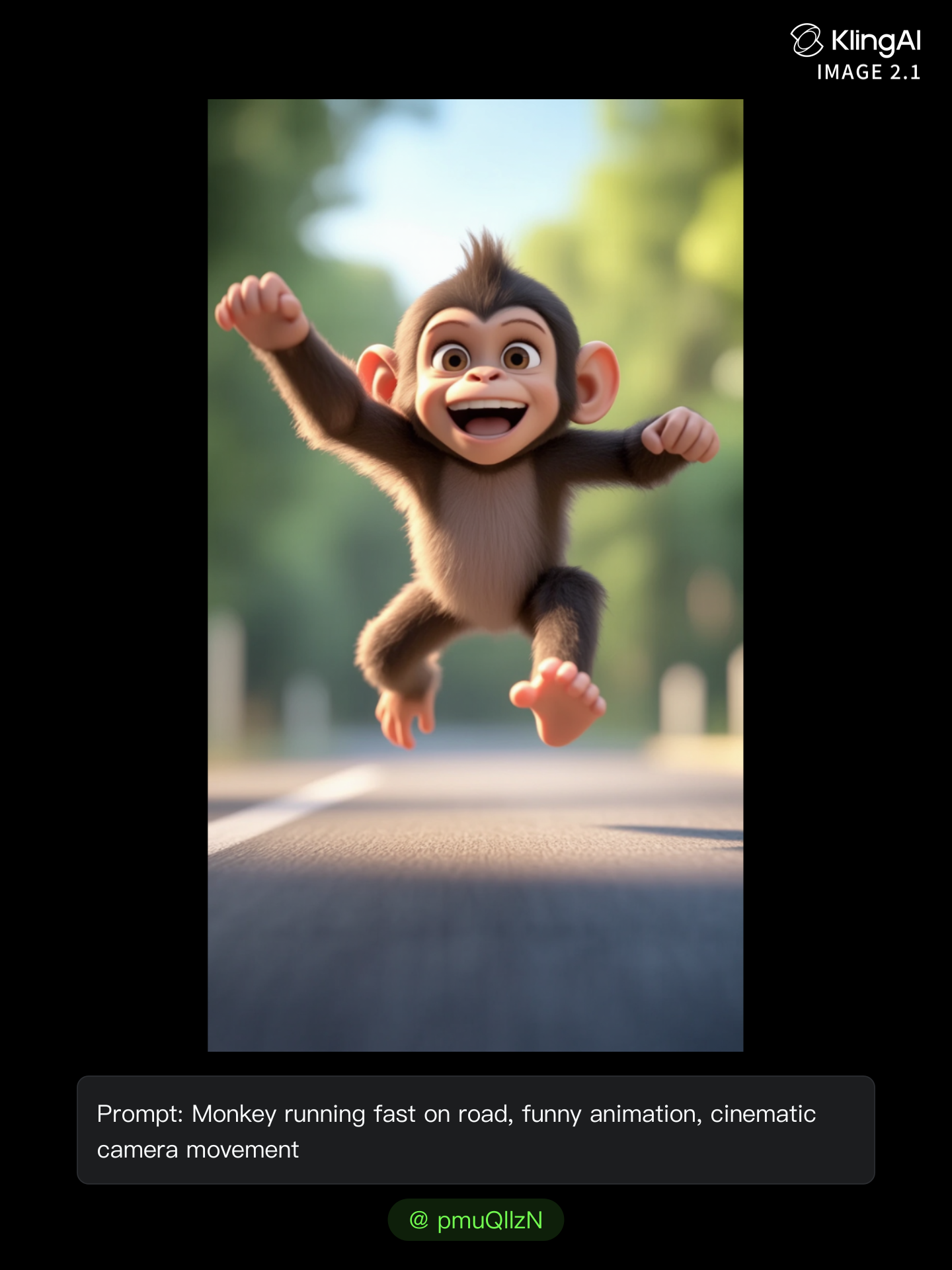 Kling AI work 311862238520345 - fast running gif AI image