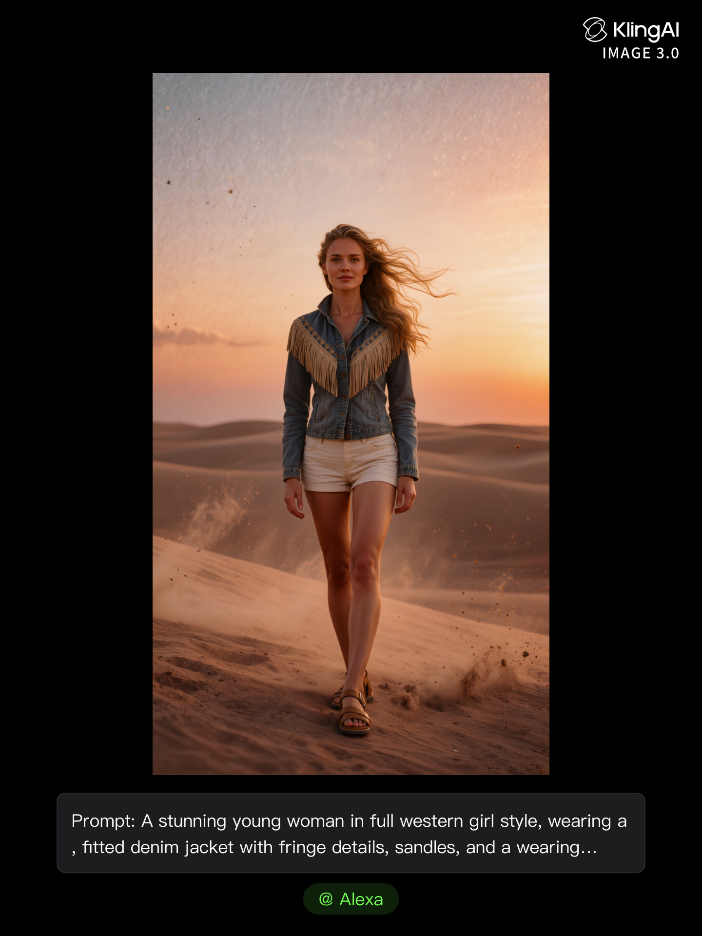 Western Girls - low taper fade with texture fringe AI image
