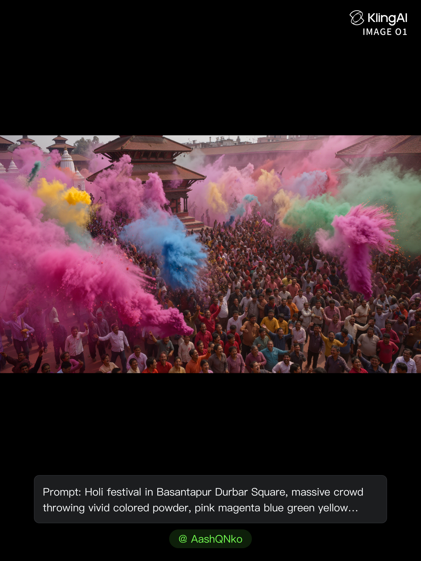 Festivals of Colors - freeze frame AI image