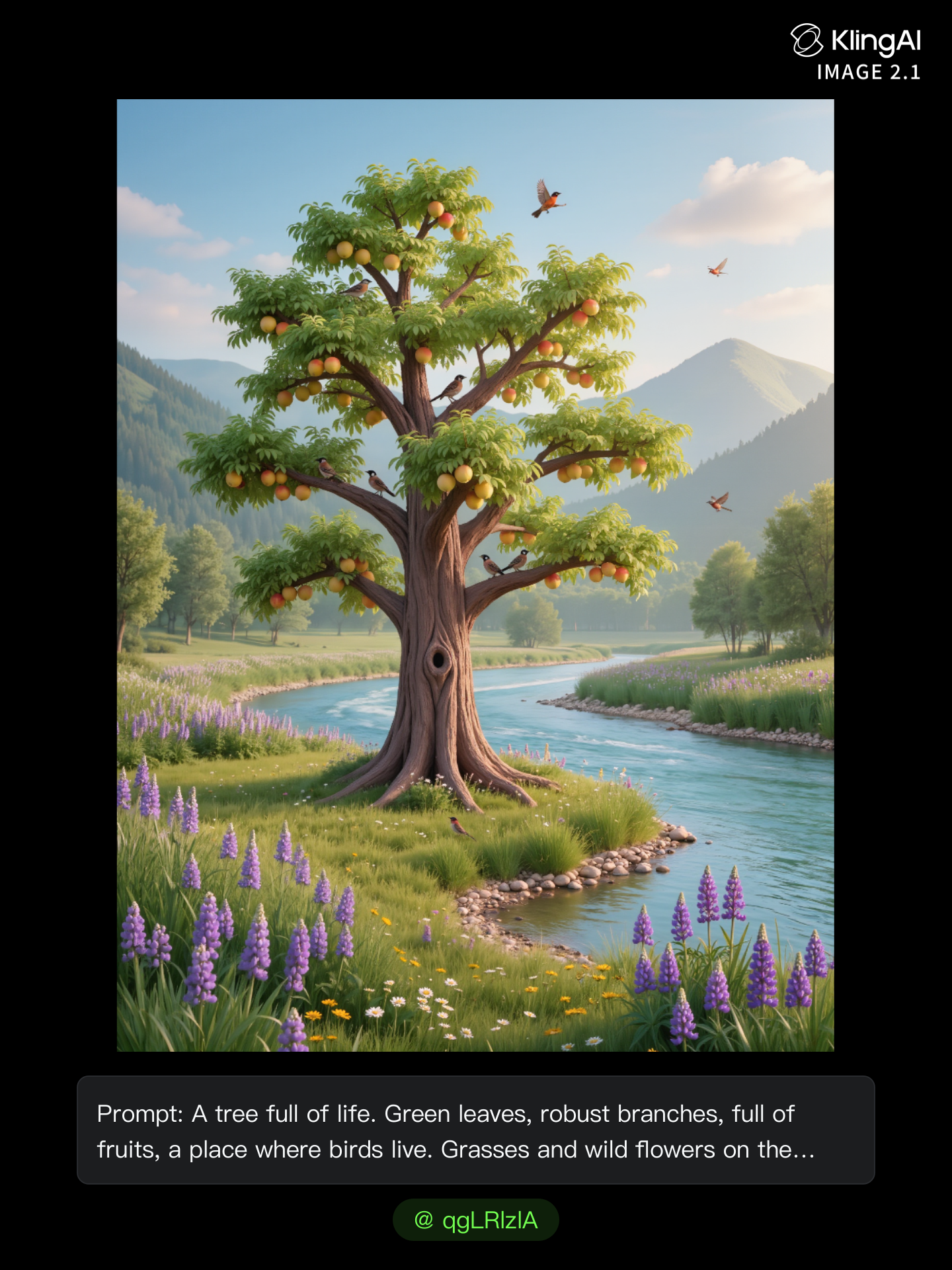Peqceful view - different point of view AI image