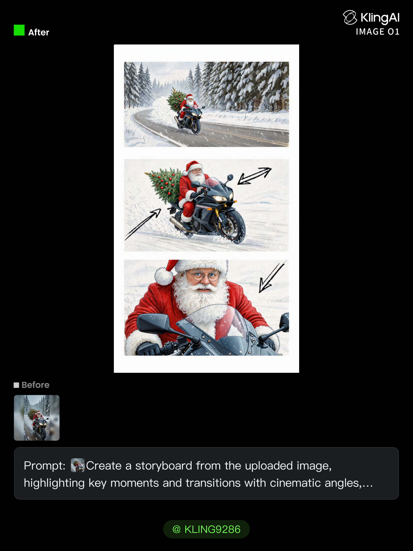 storyboard from image - cinema image AI image