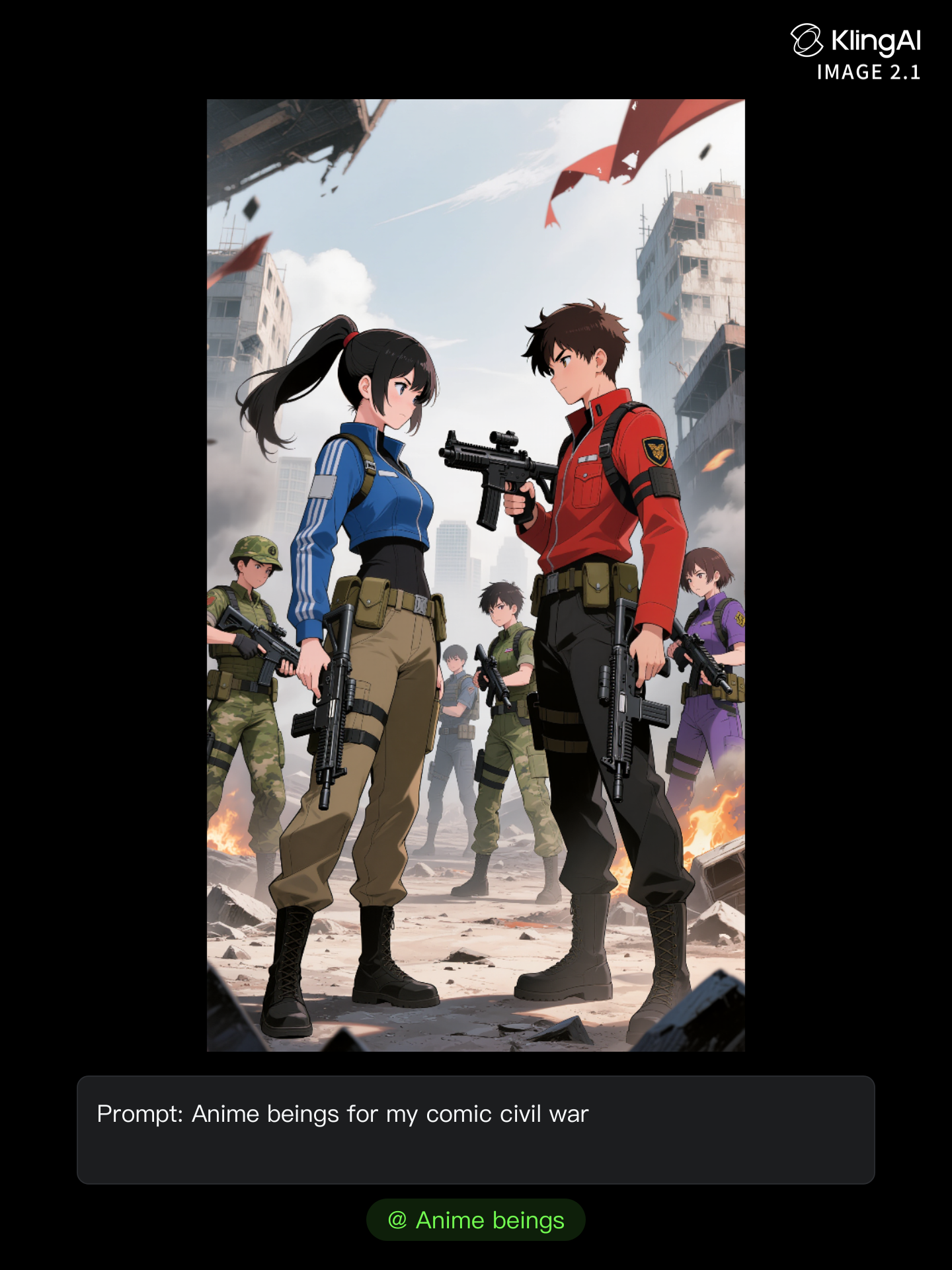 Kling AI work 309799879661637 - ai comic maker AI image