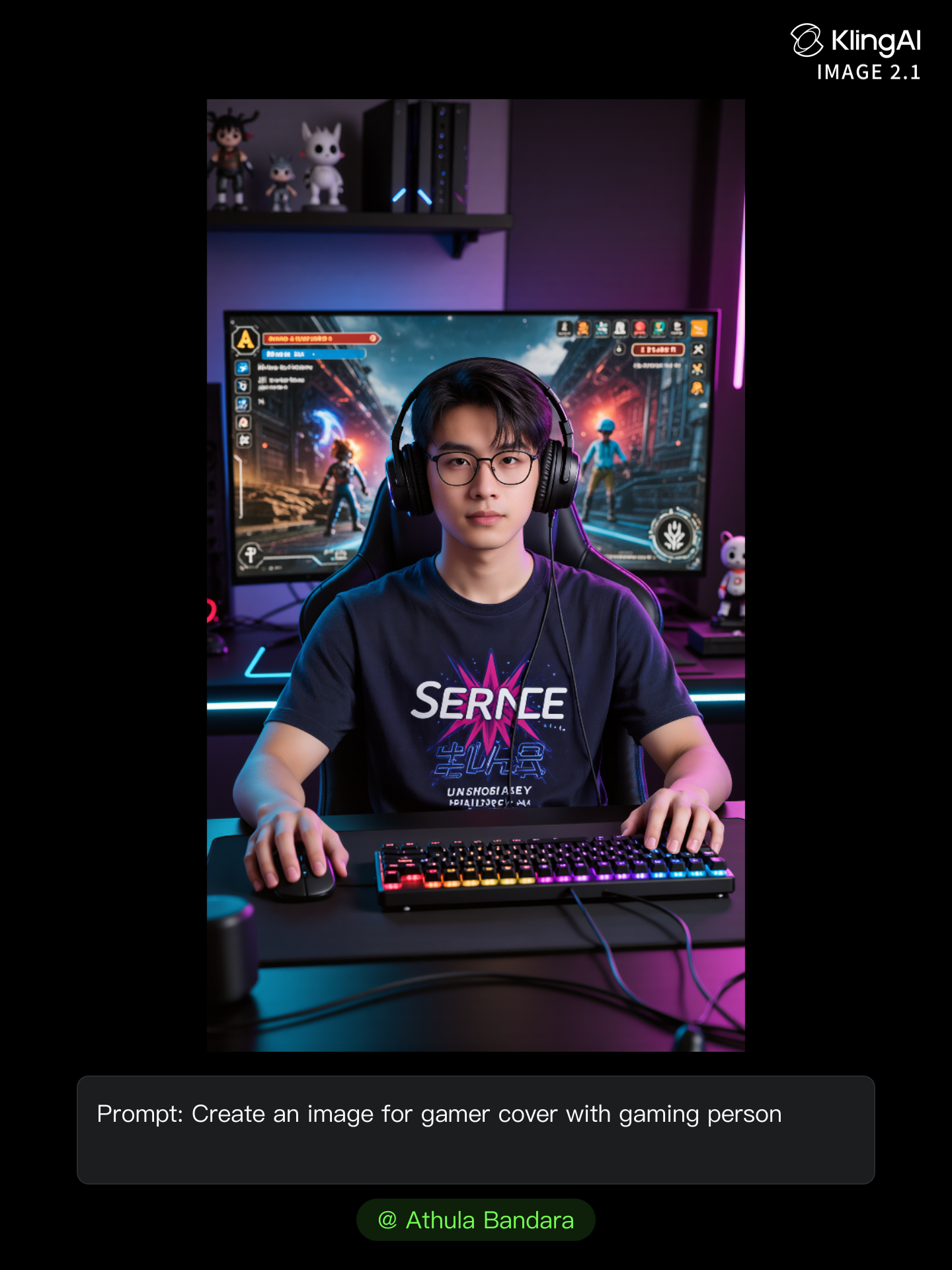 Kling AI work 314944230615601 - gamer logo AI image