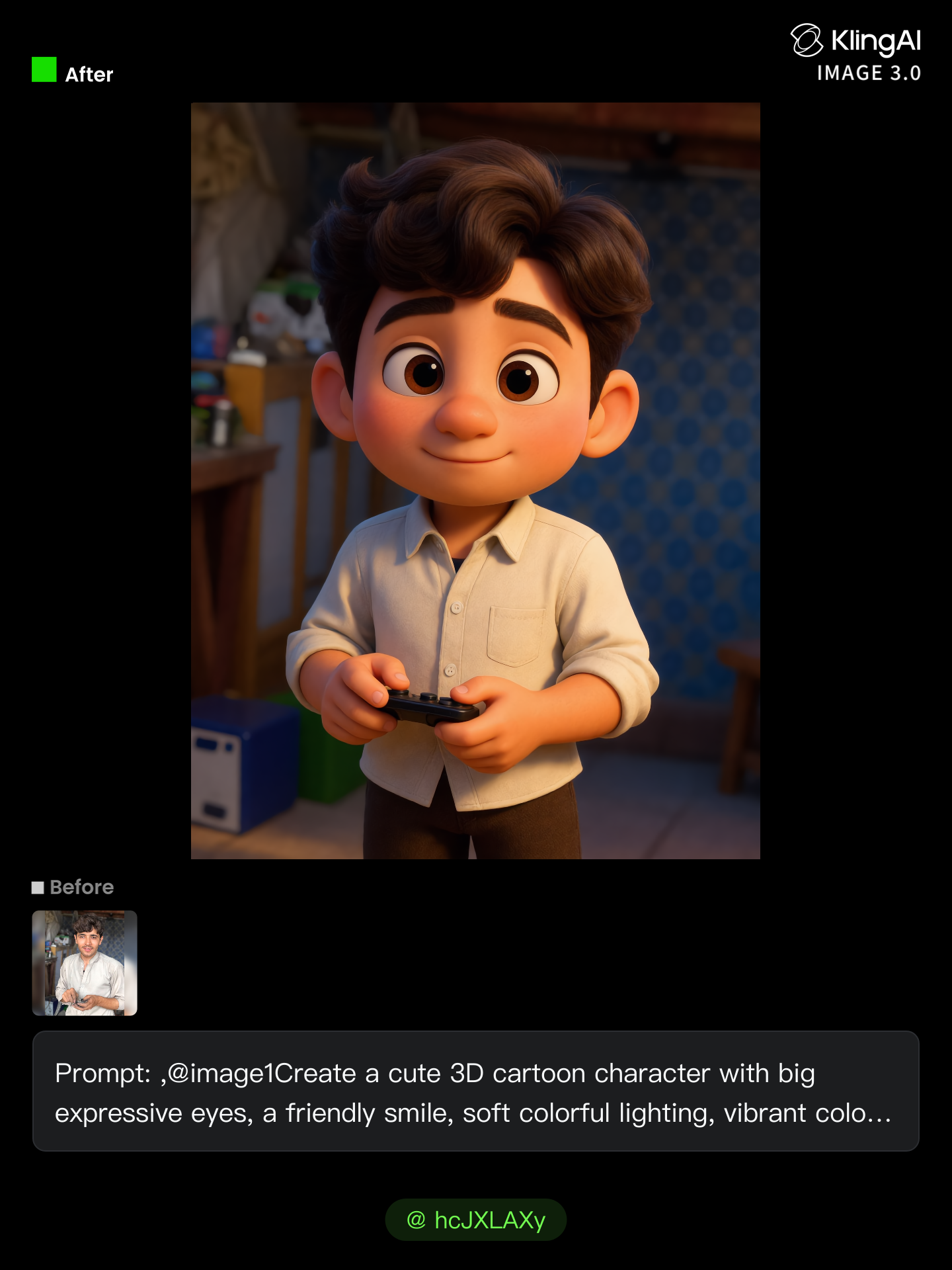 Kling AI work 316455432615547 - random cartoon character generator AI image