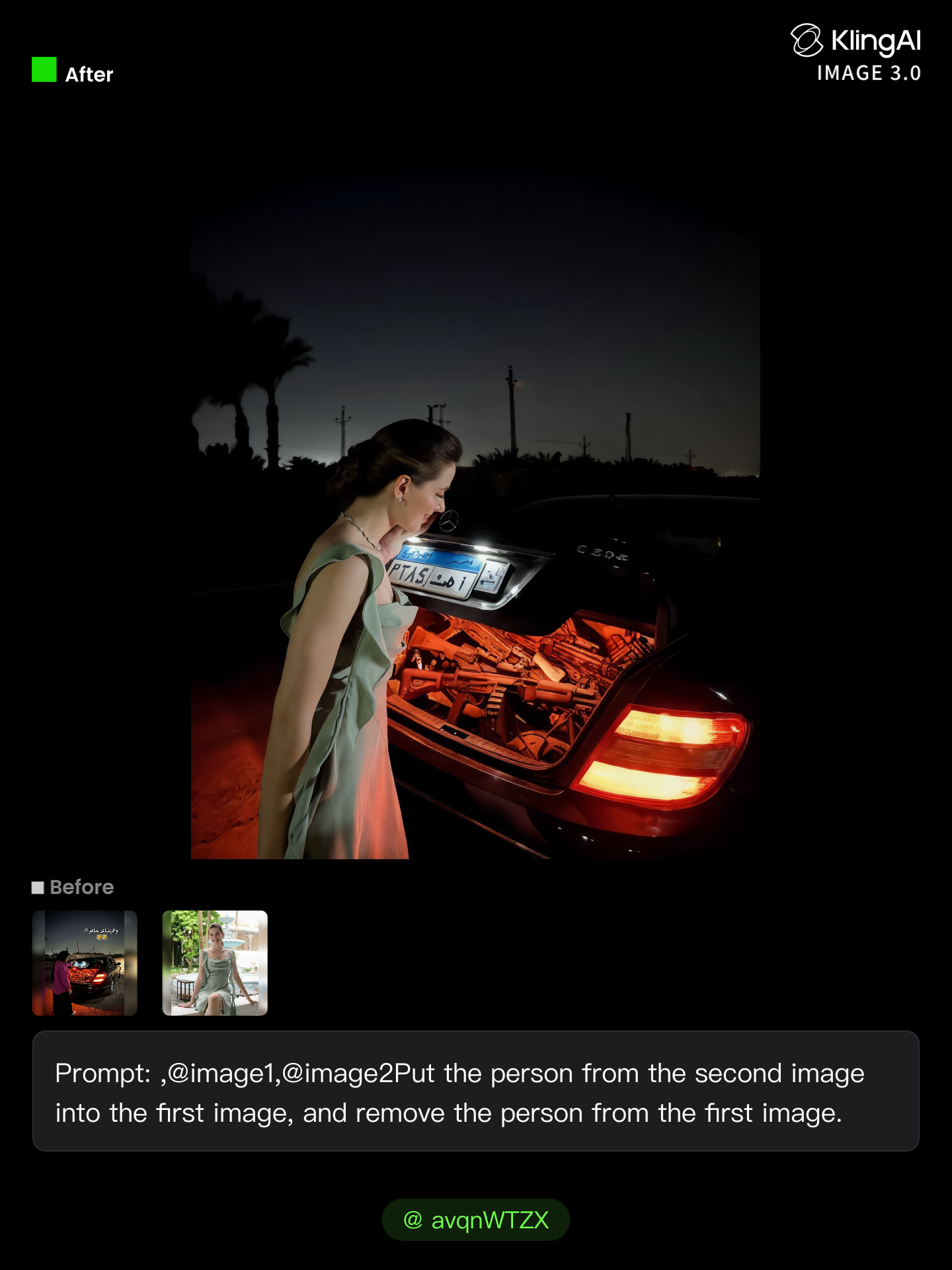 Kling AI work 308311199616125 - how to remove a person from a photo AI image