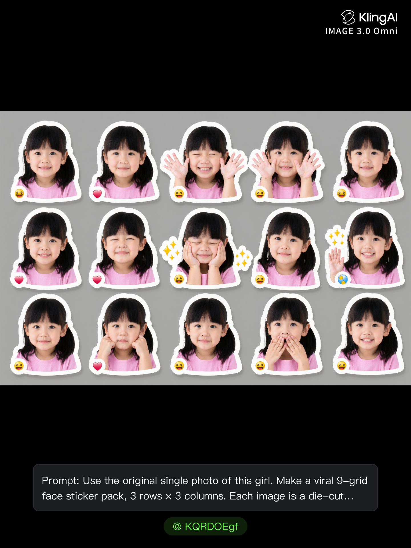 Kling AI work 309351187522091 - image sticker maker AI image