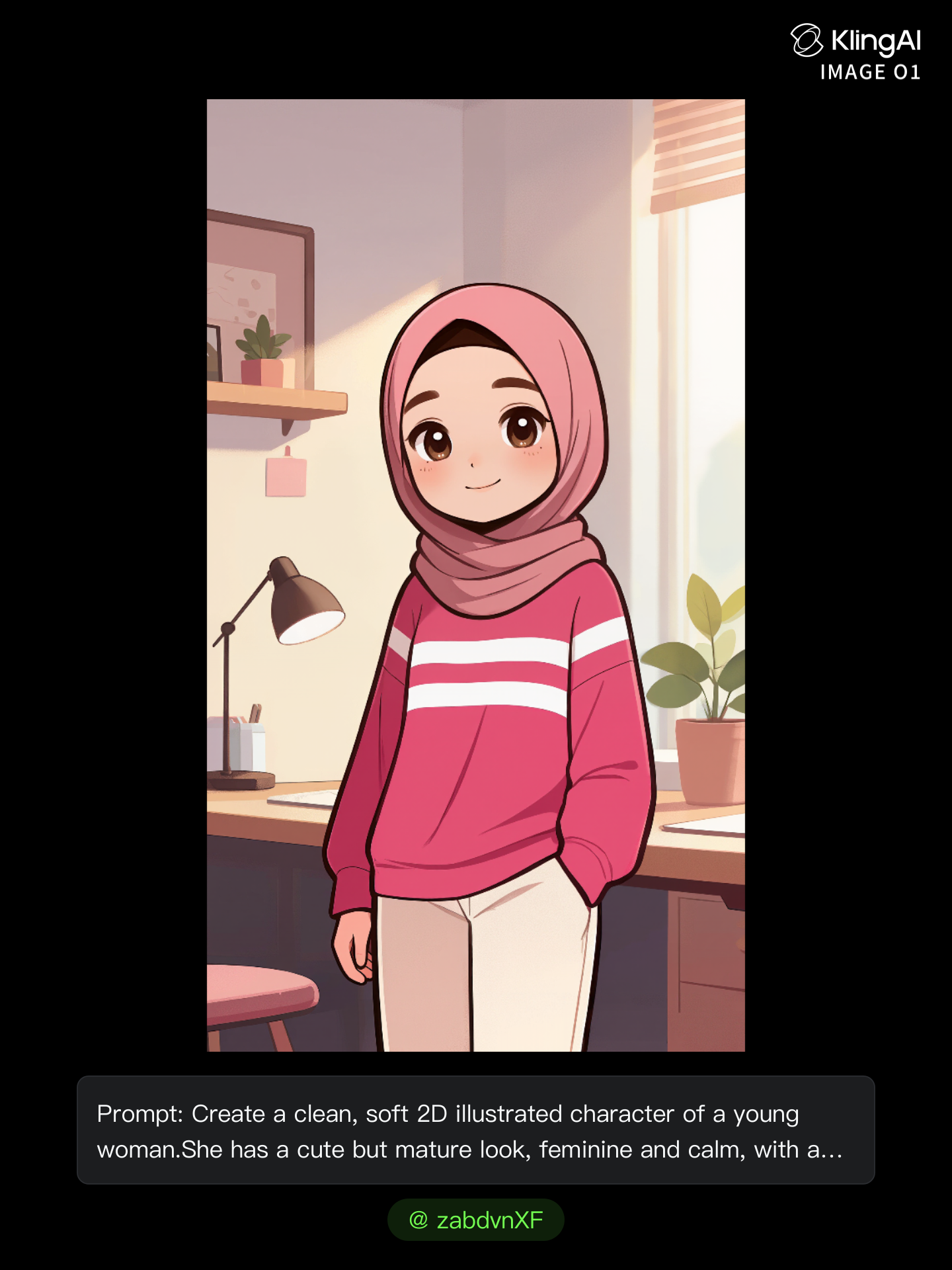 Kling AI work 300387330616796 - character avatar creator AI image