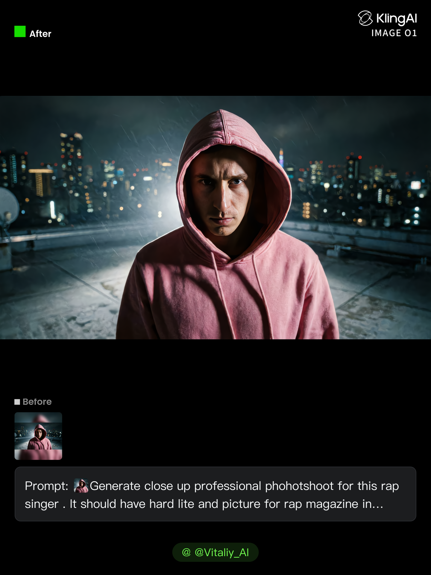 Kling AI work 296990546521649 - rap wallpaper AI image