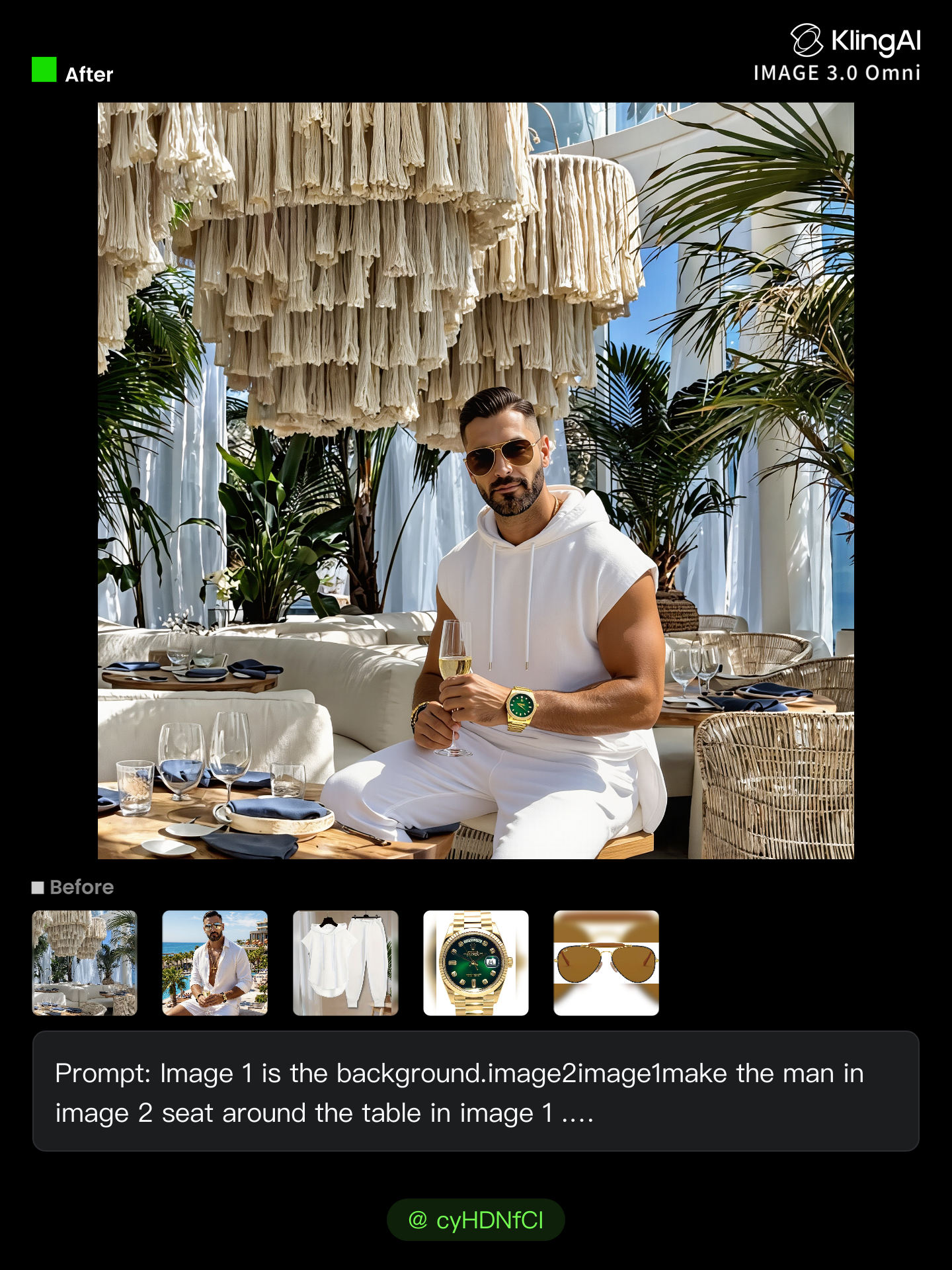 Kling AI work 307990005533490 - add 2 images together AI image