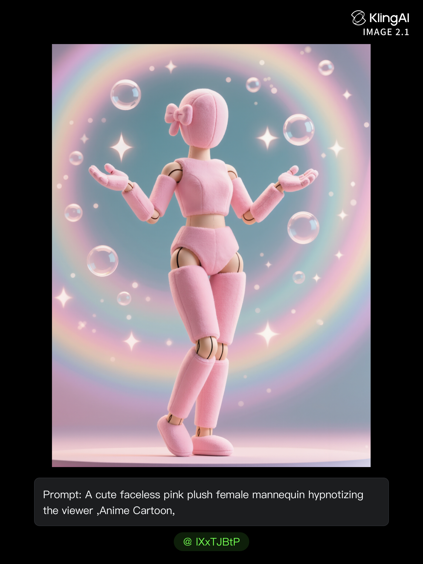 Kling AI work 317477864502919 - female cartoon AI image