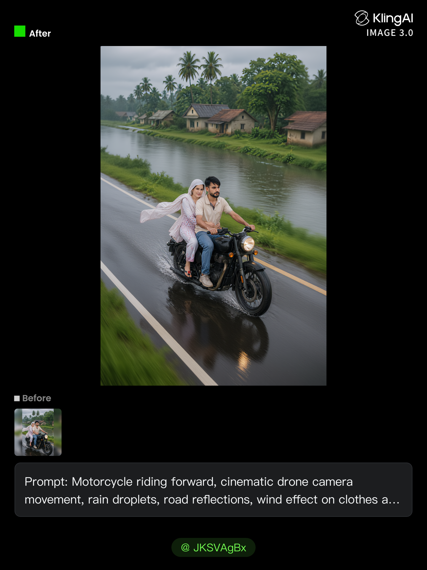 Kling AI work 312379936617480 - pan camera movement AI image