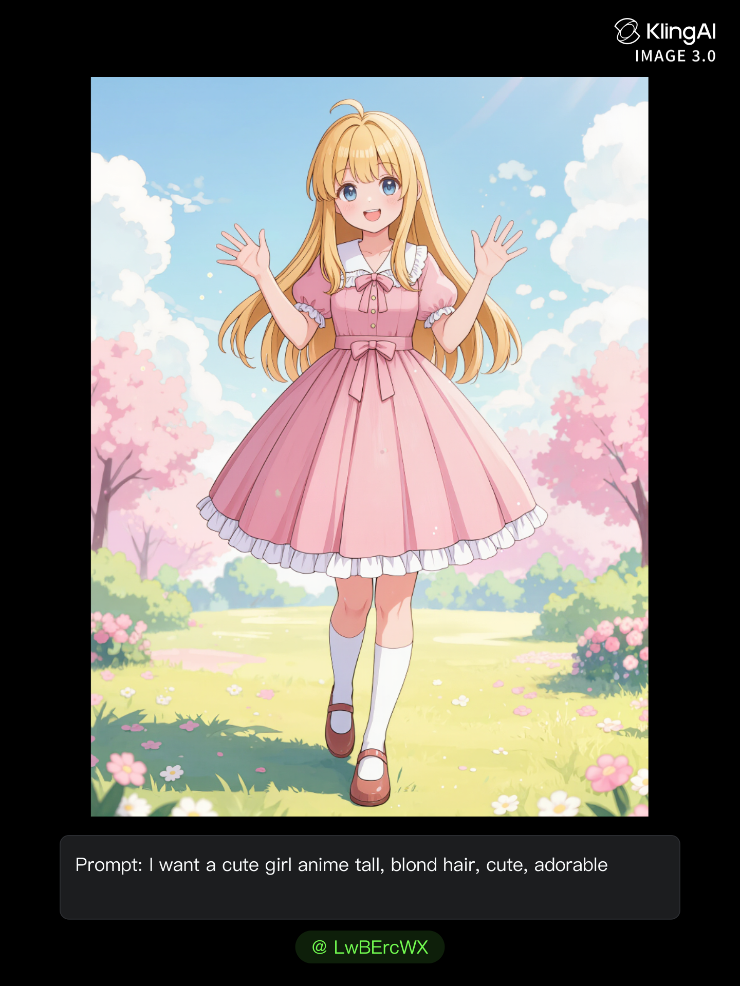 Kling AI work 315140632667926 - anime girl generator AI image