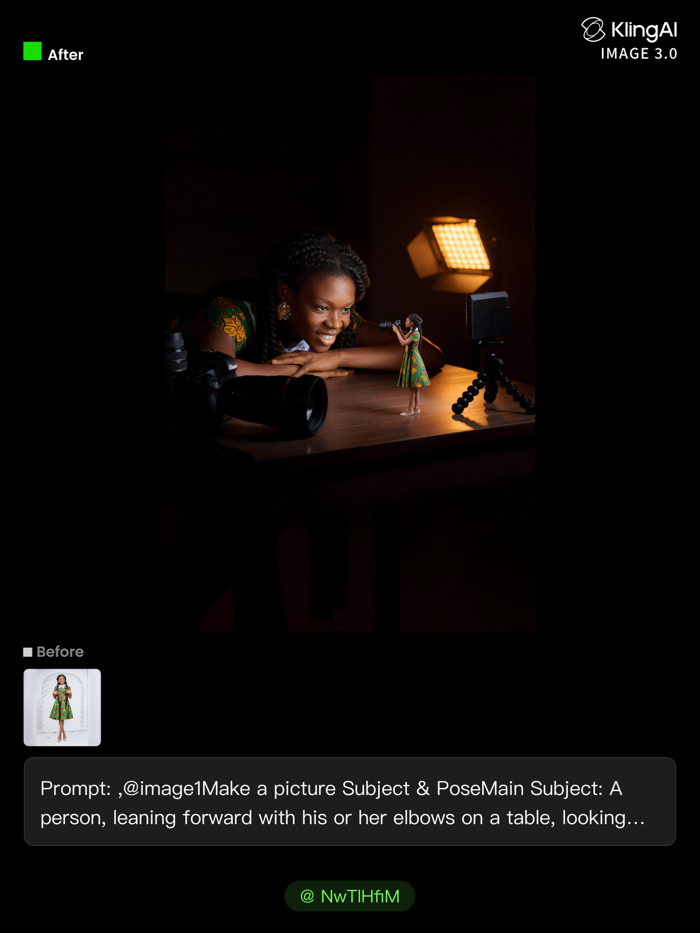 no need to pay for photo shoot - clean up pixilated photo with ai AI image