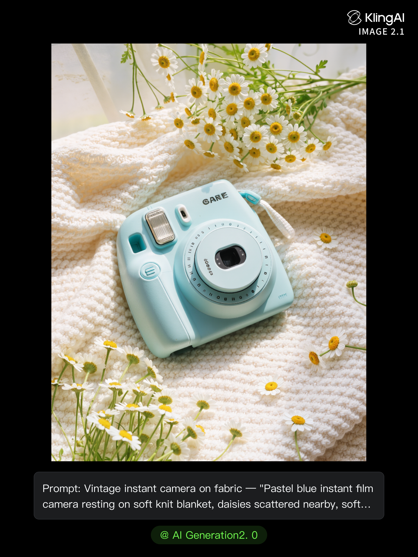 Kling AI work 315366859504127 - creative product photography AI image