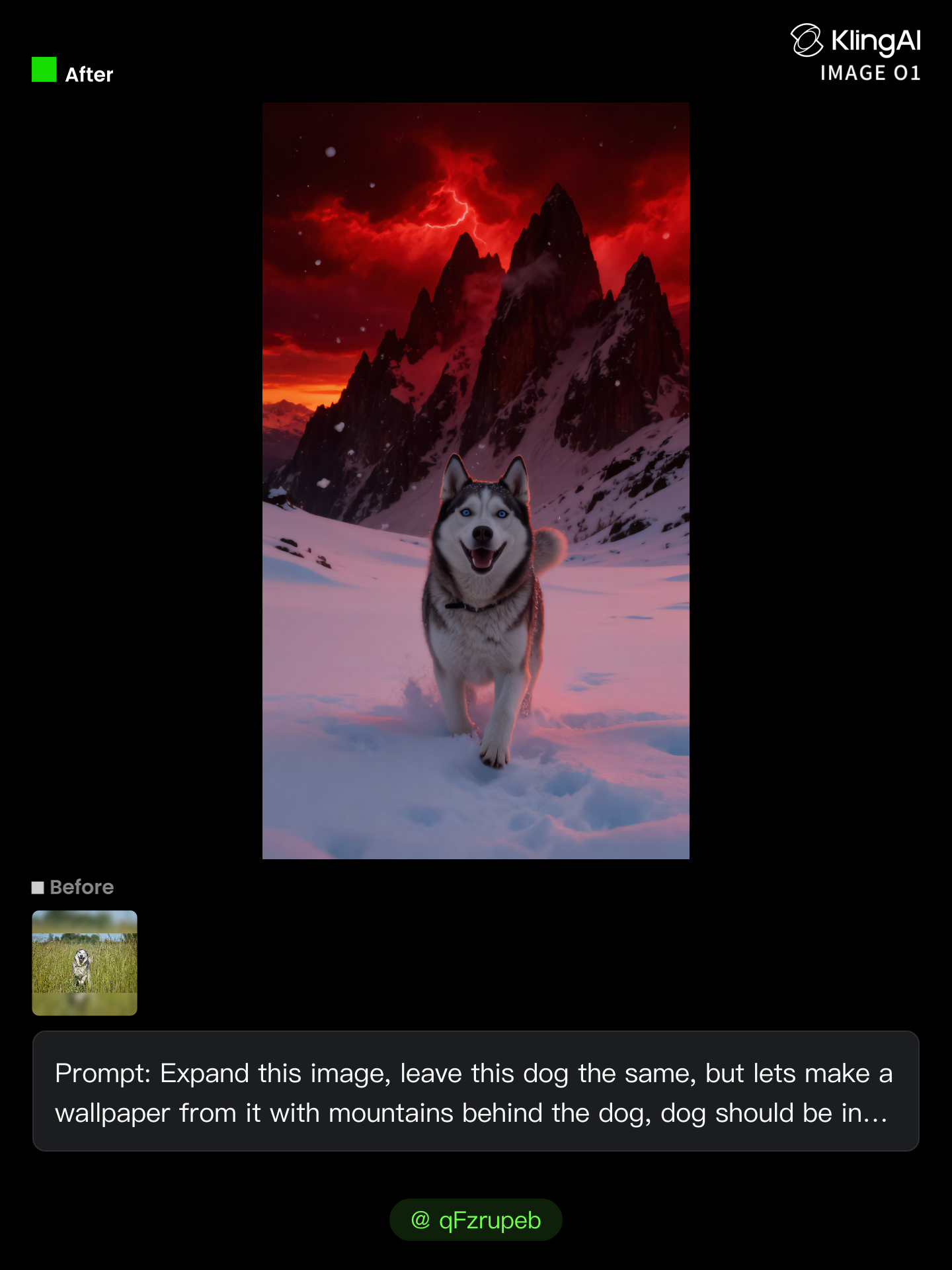 Kling AI work 300222303503372 - Uncrop & Expand Image AI image