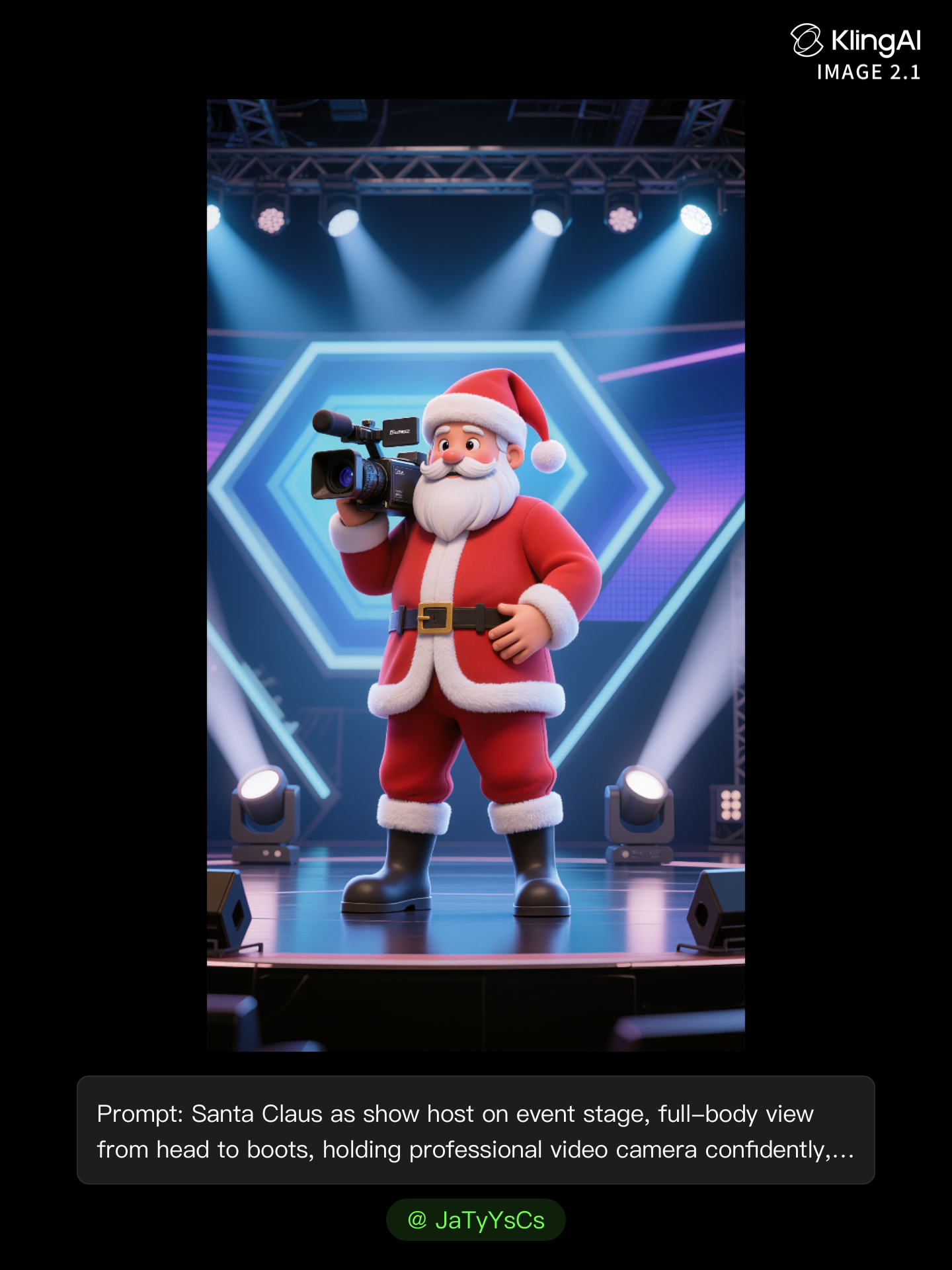 content creator santa - full body character creator AI image