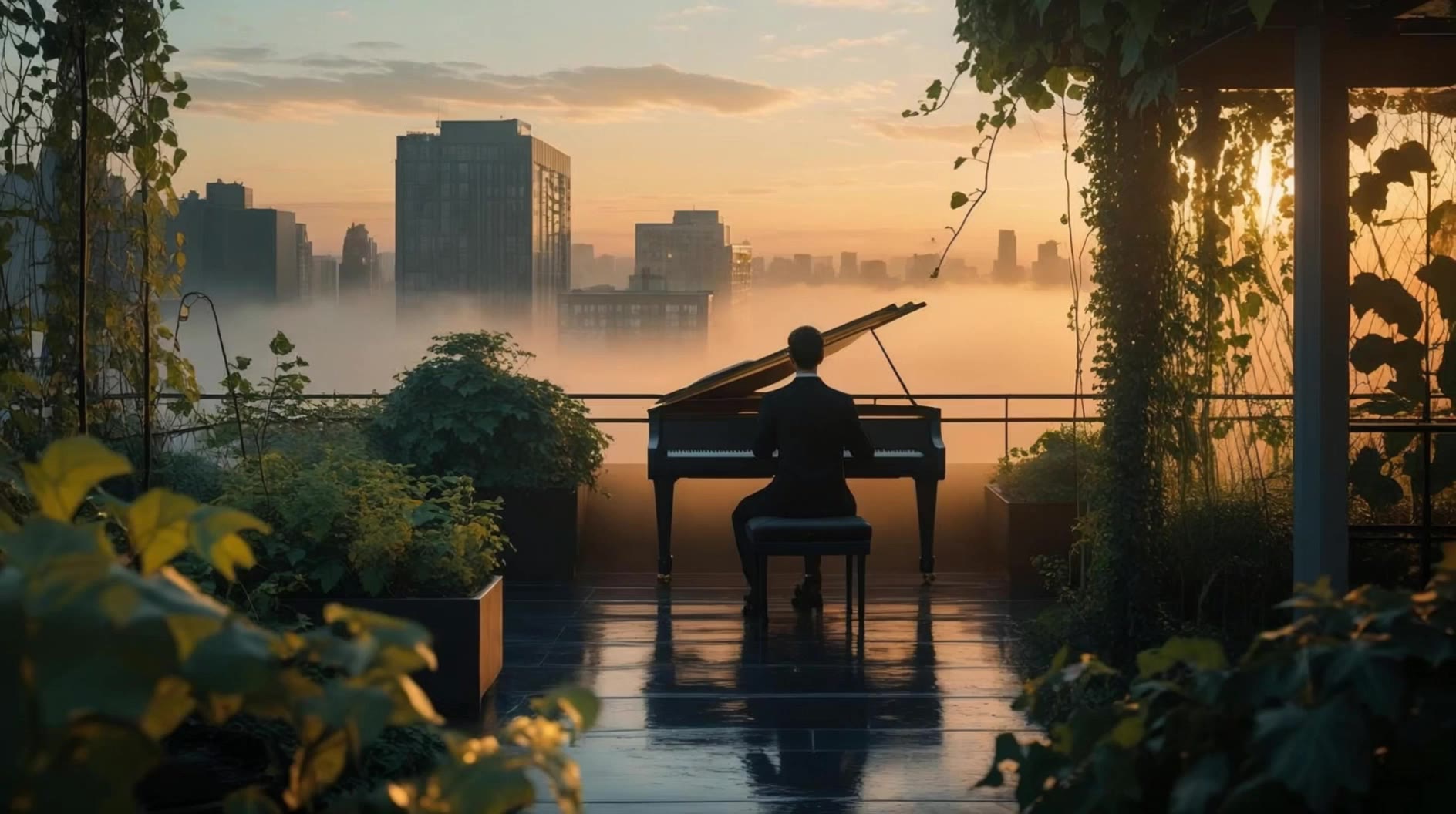 Piano - run away piano AI video