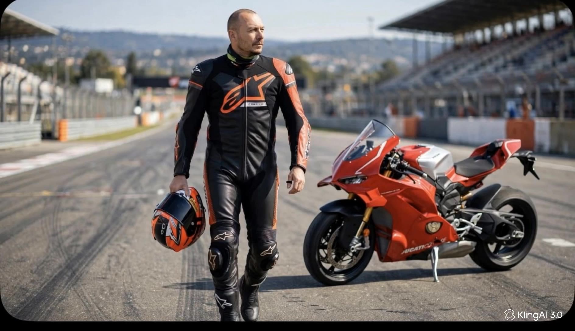 Tommy and his Panigale V4 R - human v4 AI video