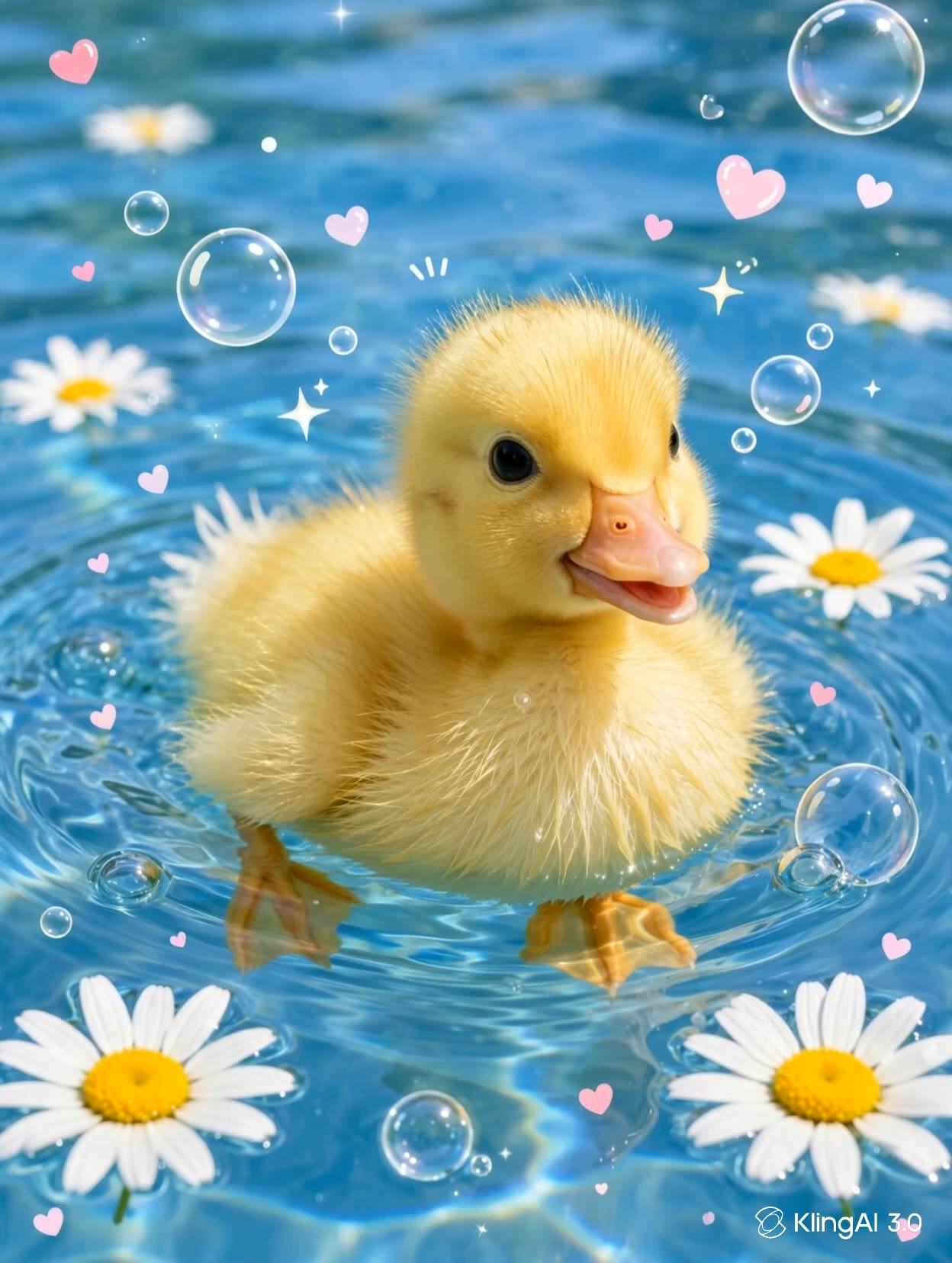 duck swimming - sloth swimming AI video