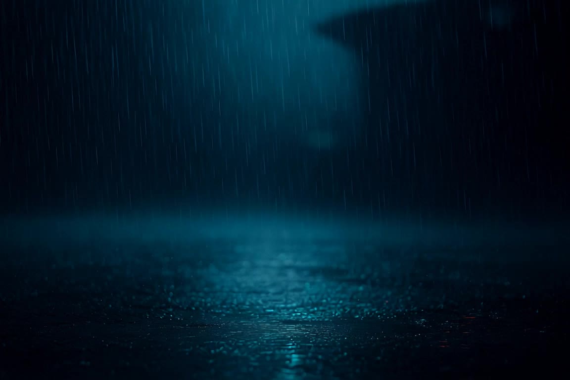 night rain scene - rain scene AI video