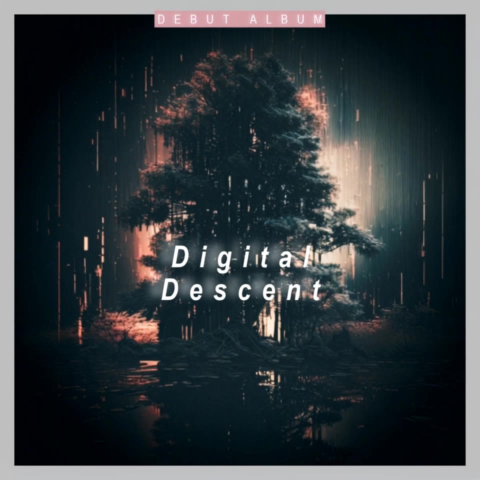 Digital Descent - anime album cover AI video