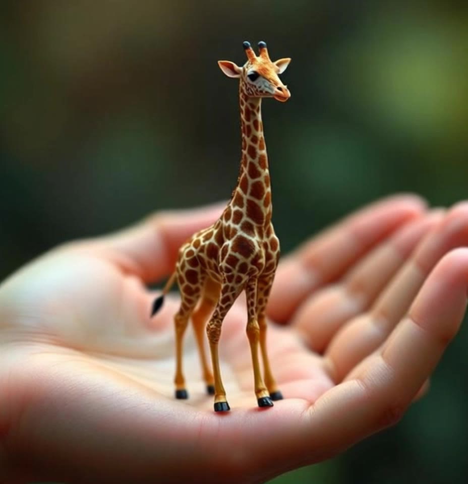 giraffe - colors of a giraffe AI video
