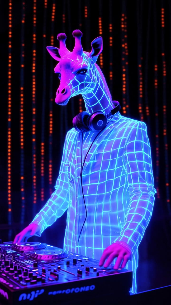 Giraffe deejays
- colors of a giraffe AI video