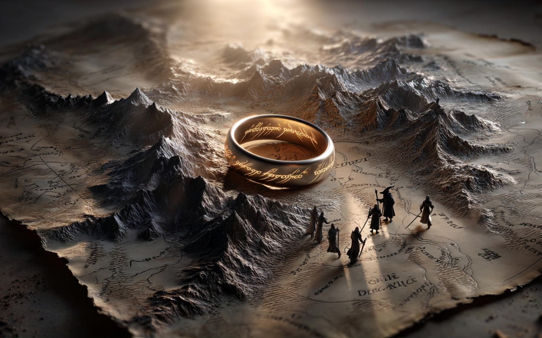Middle Earth Map 1 - zoom earth map AI video