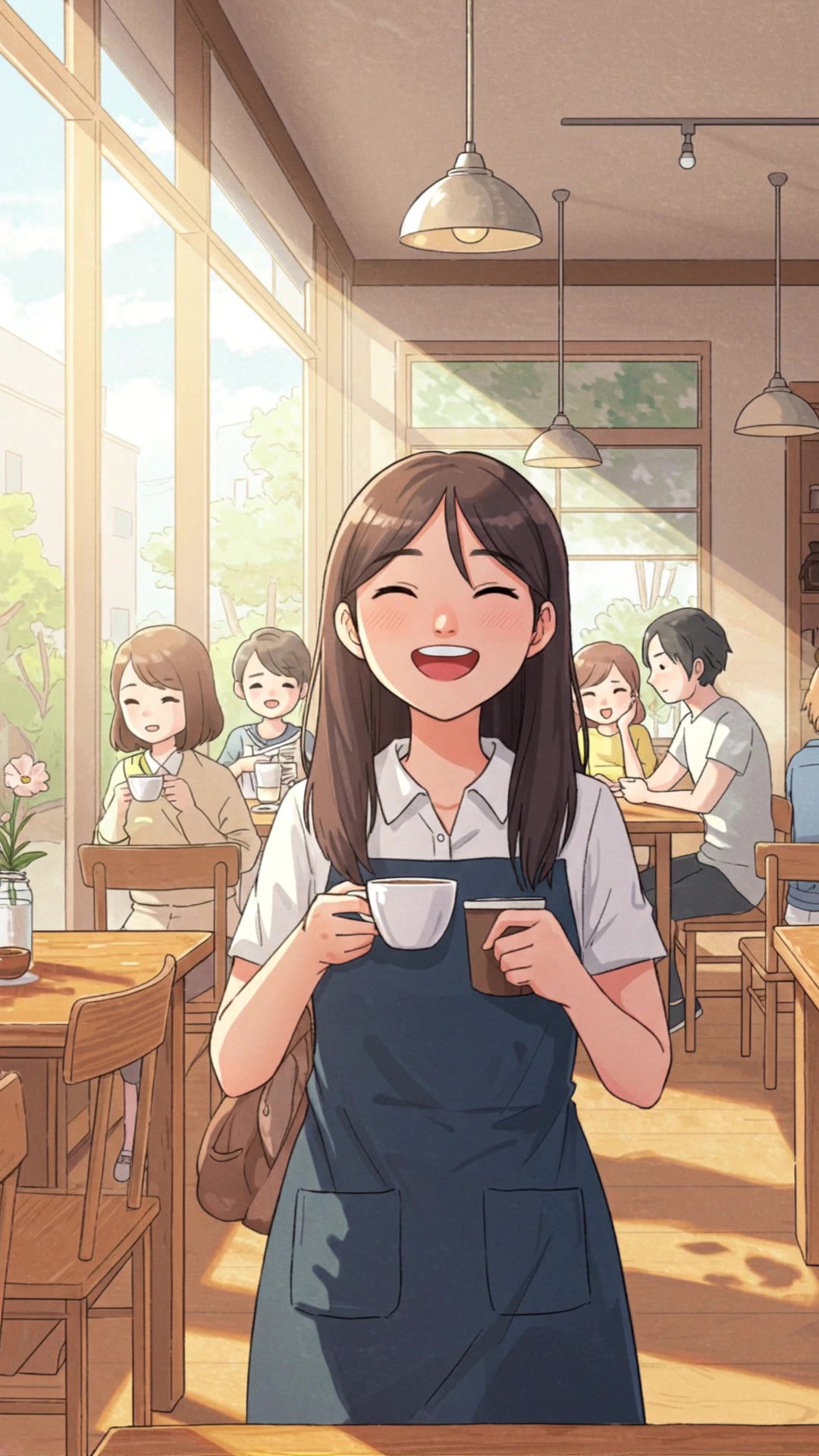 cafe cartoon - cafe ai AI video