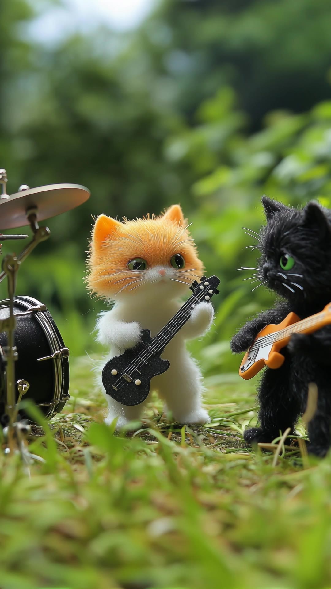 Kitty Band - add a background to a band video with ai AI video