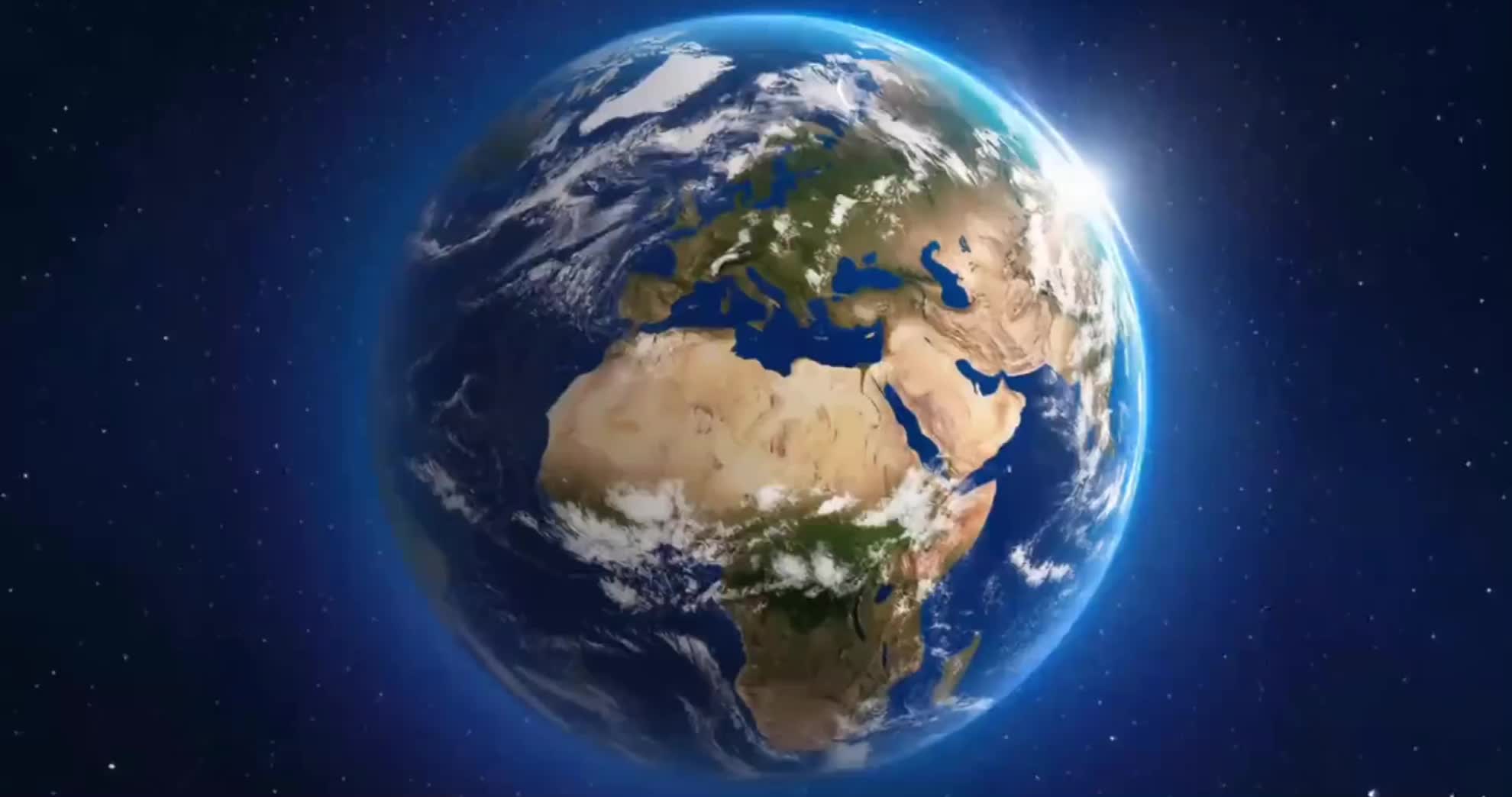 Earth Zoom In - earth zoom banner design AI video