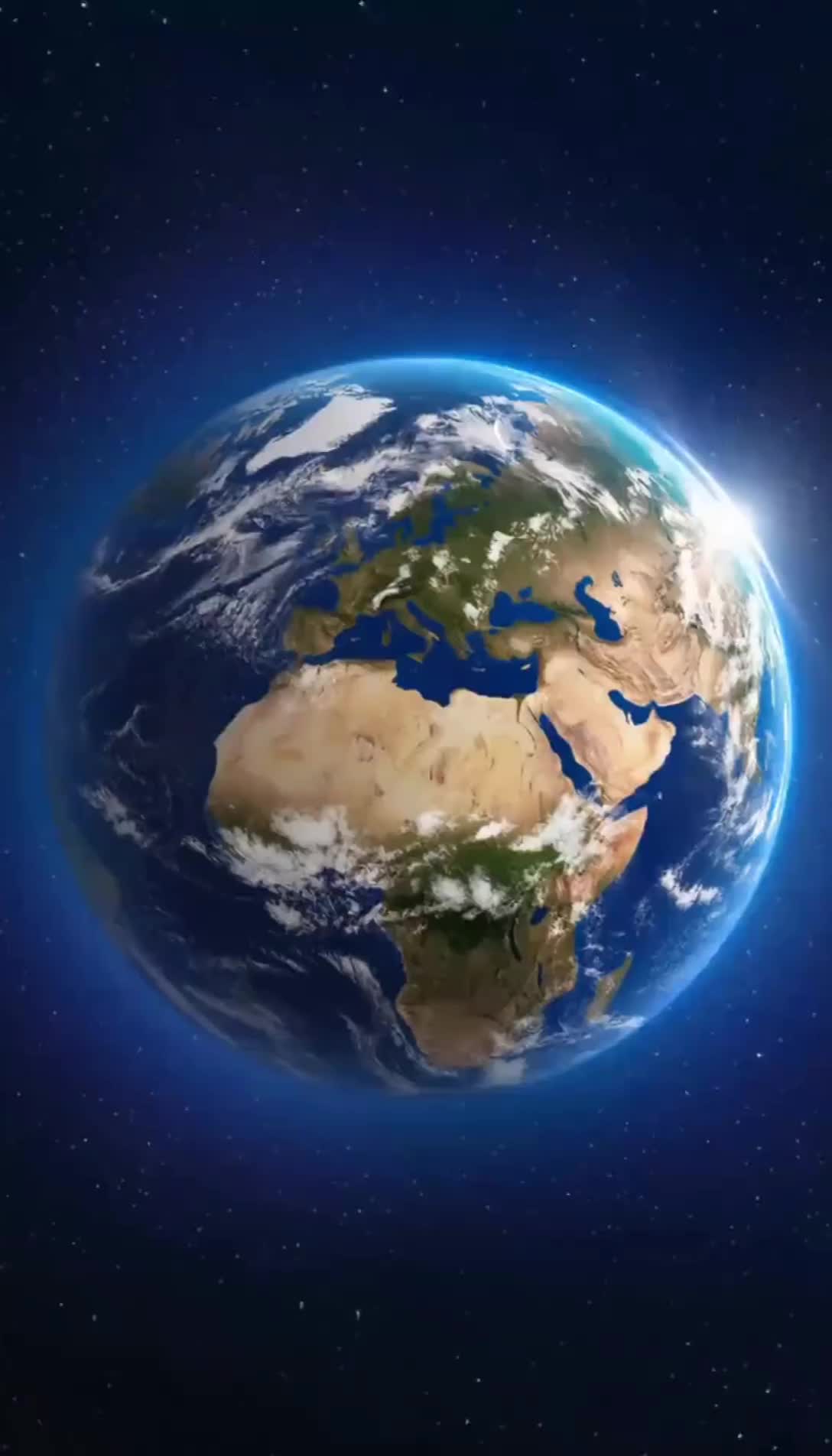Earth Zoom In - earth zoom banner design AI video
