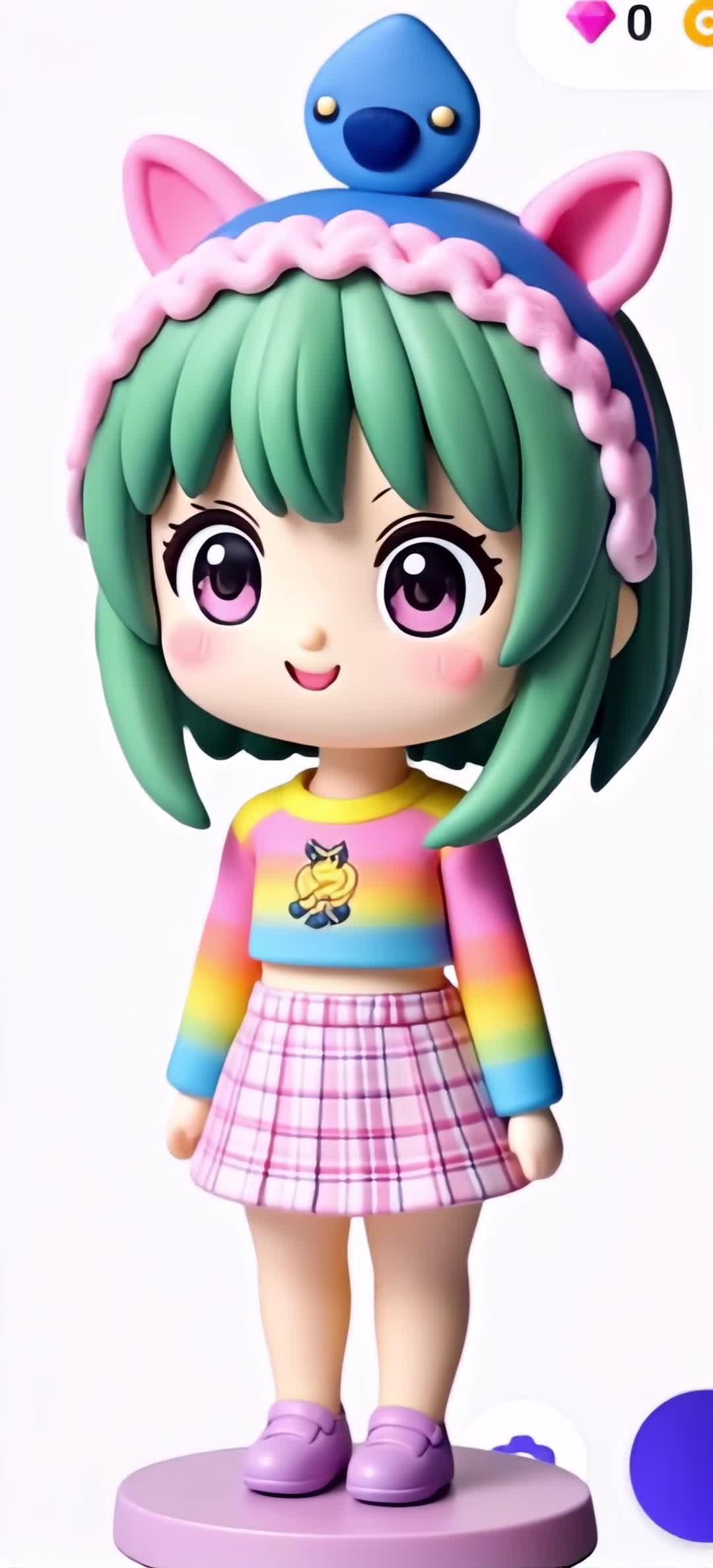 Anime Figure - anime girl anime backgrounds AI video