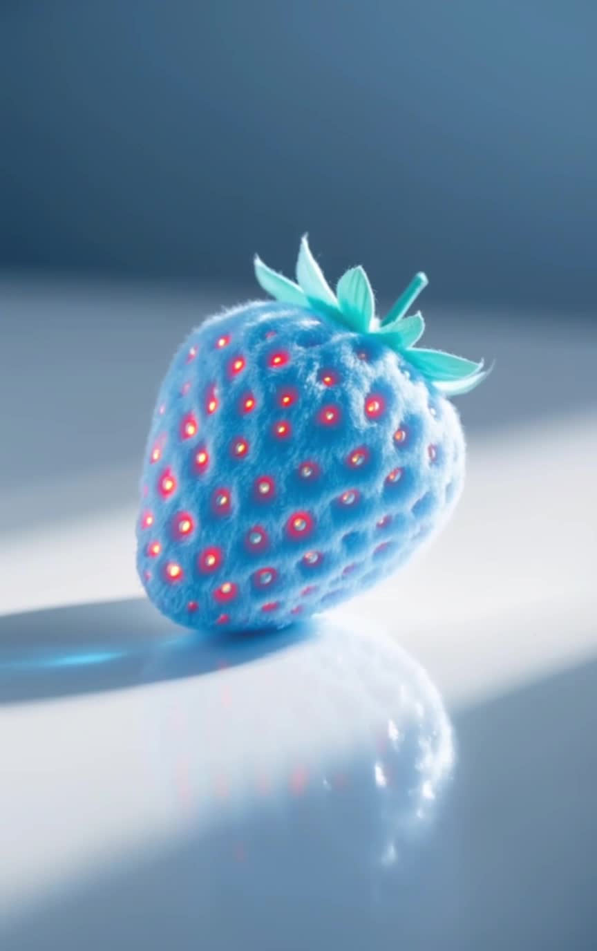 PlushCut - strawberry brunette hair AI video