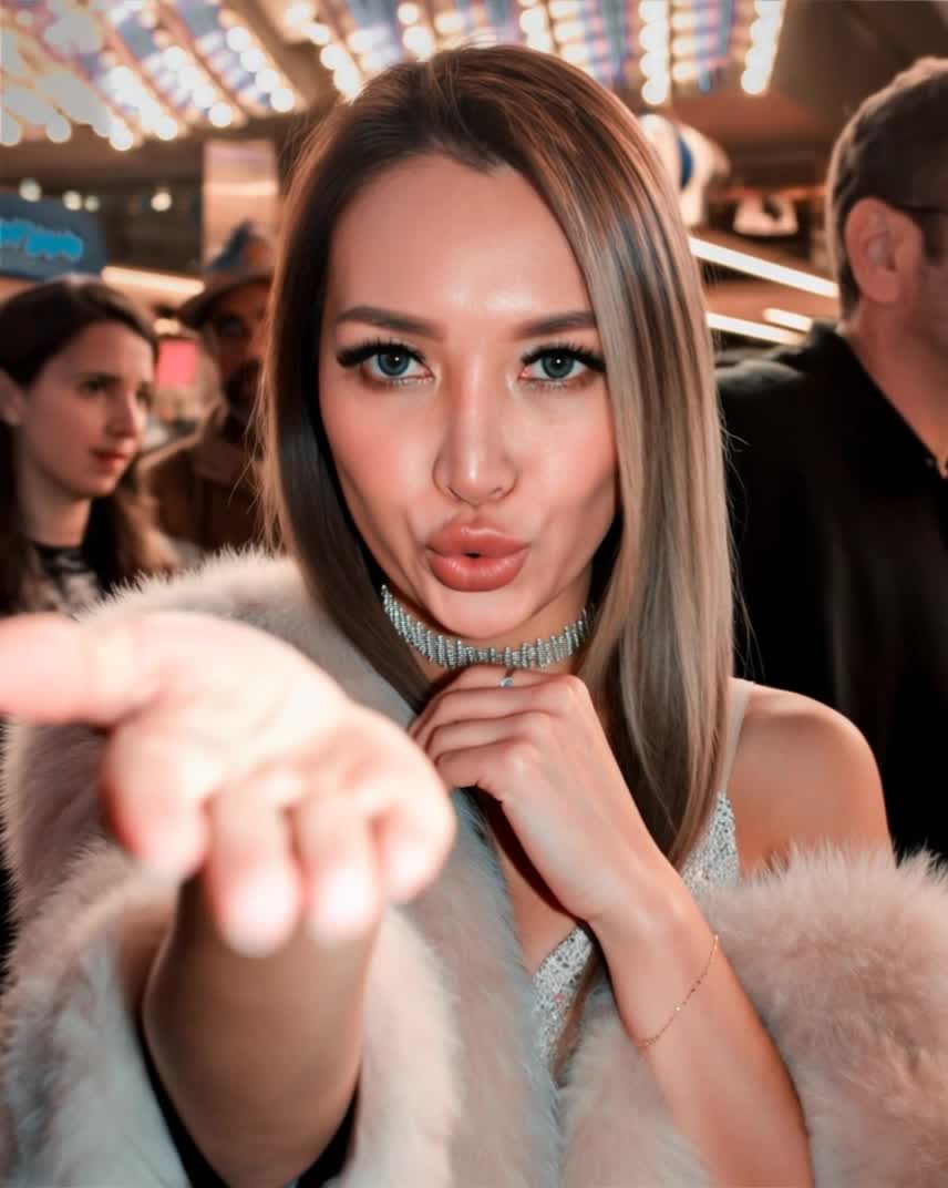 Blow a Kiss - gif cartoon kiss AI video