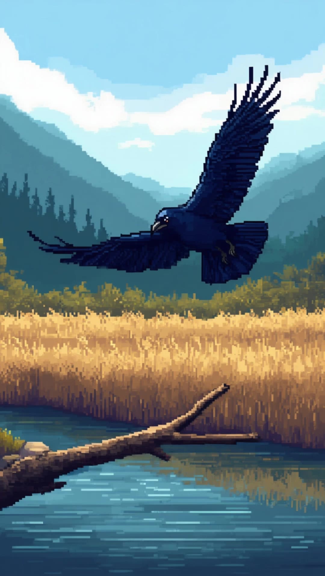 pixel Raven - raven try on AI video