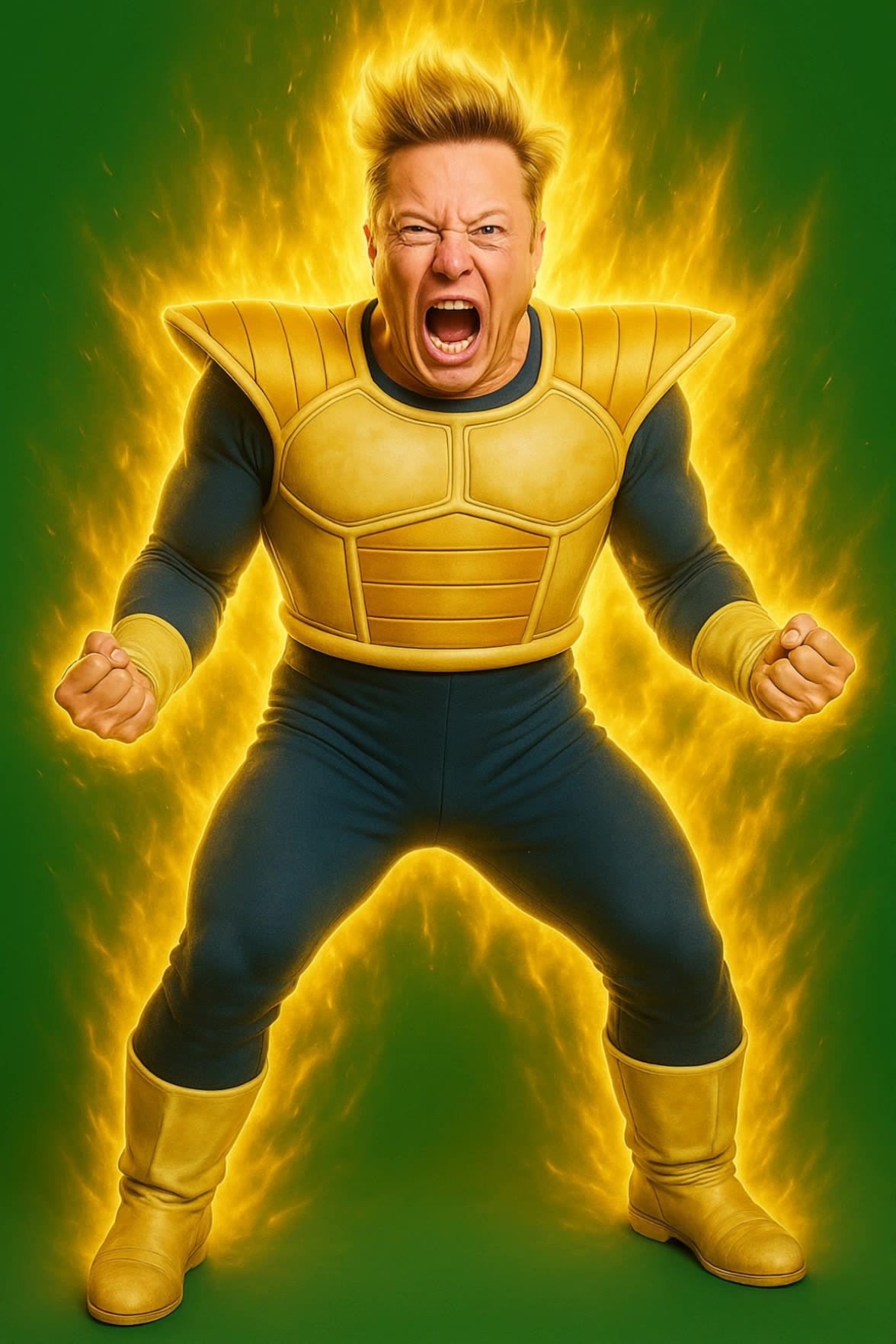ELON MUSK SUPER SAYAN - anima characters AI video