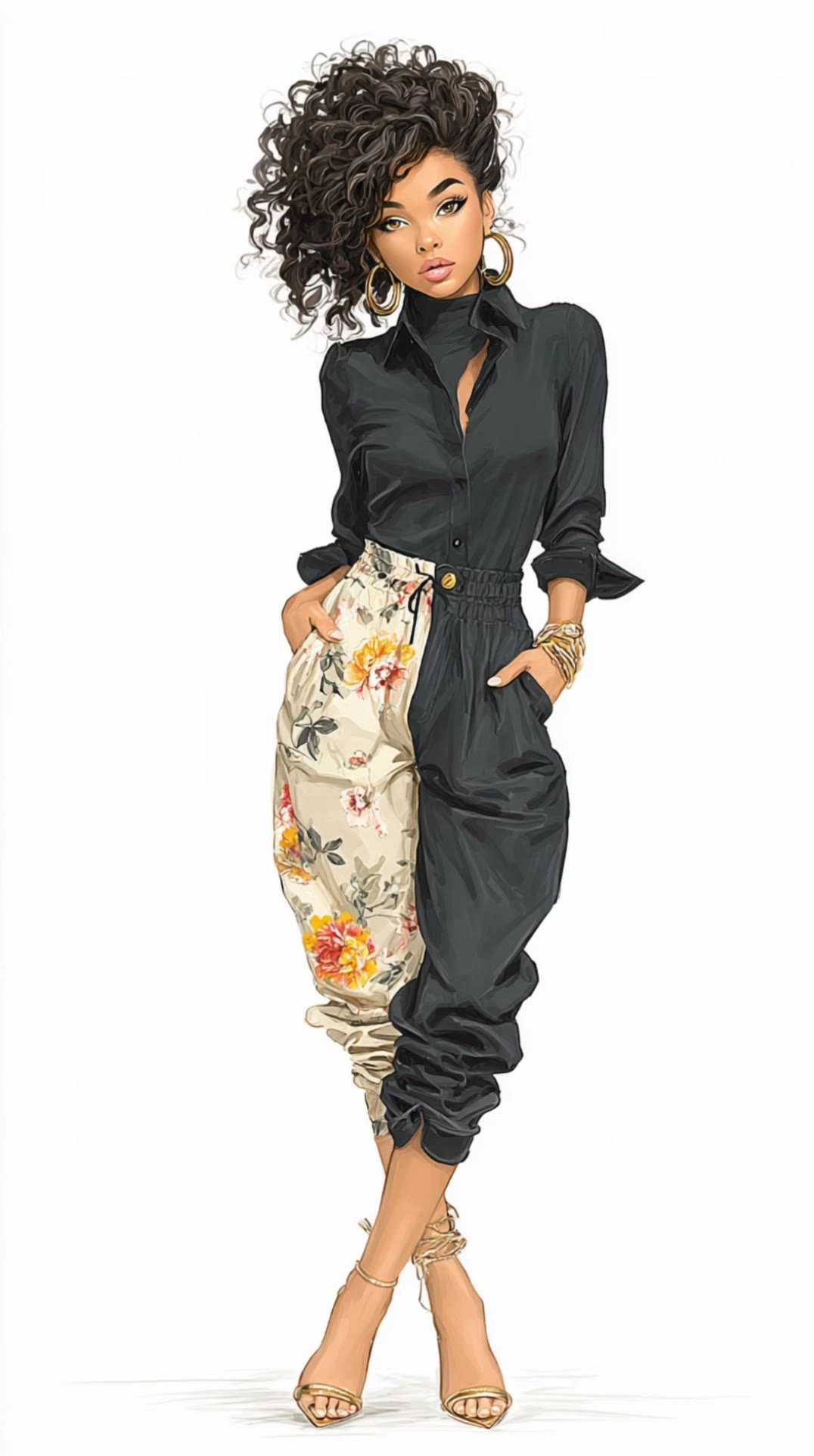 The fashion model - high fashion model AI video